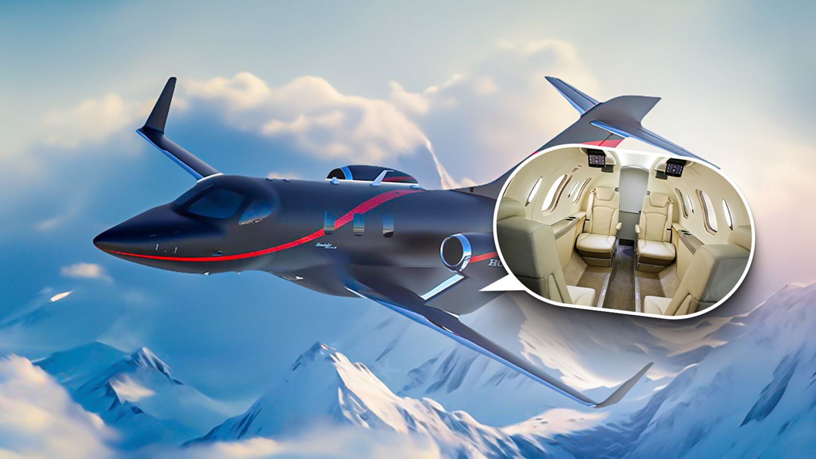 ホンダジェットのインテリアの5つのユニークな特徴