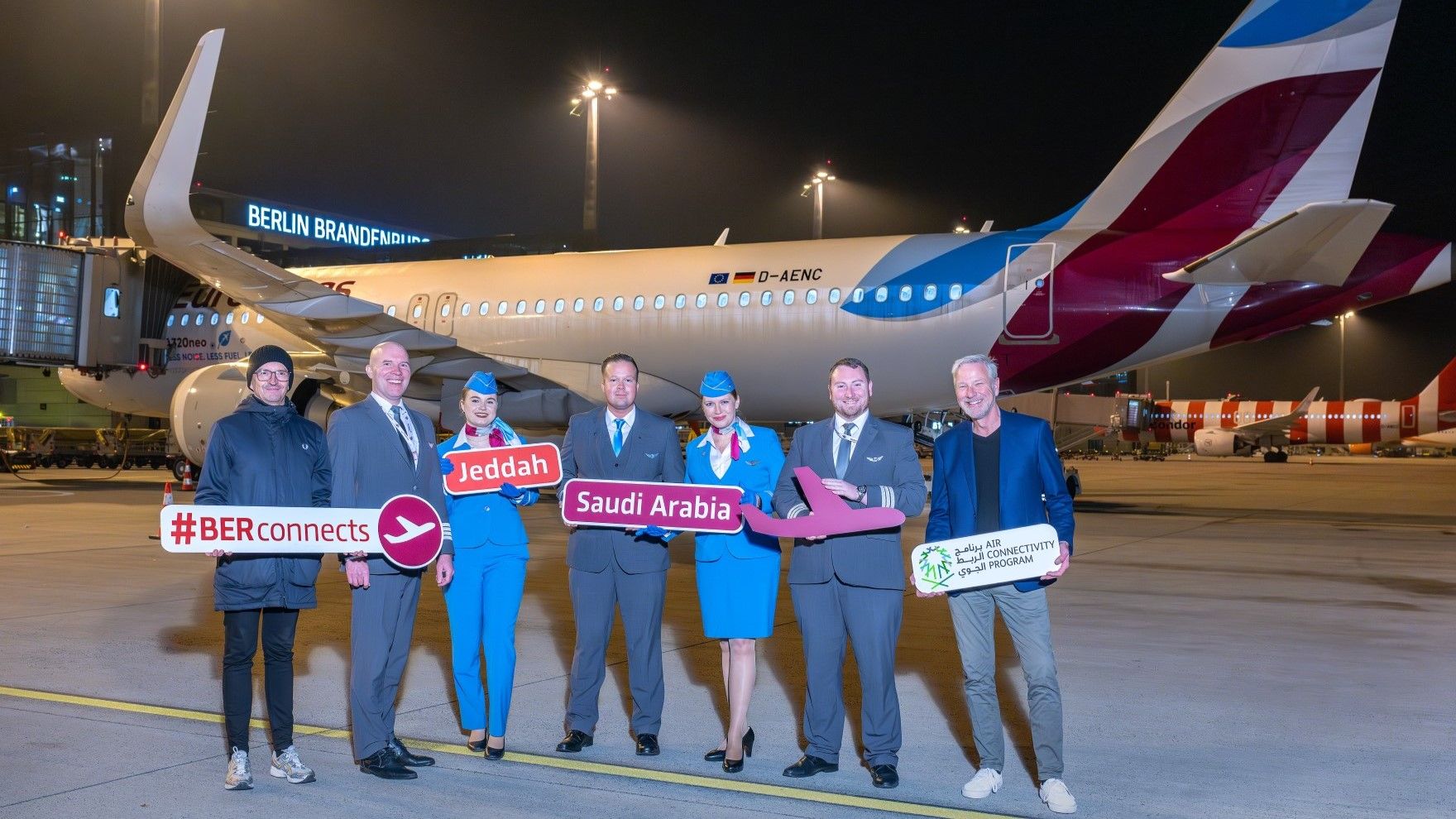 ユーロウィングスは、ベルリンブランデンブルク空港とジェッダの間の長距離便を開始します