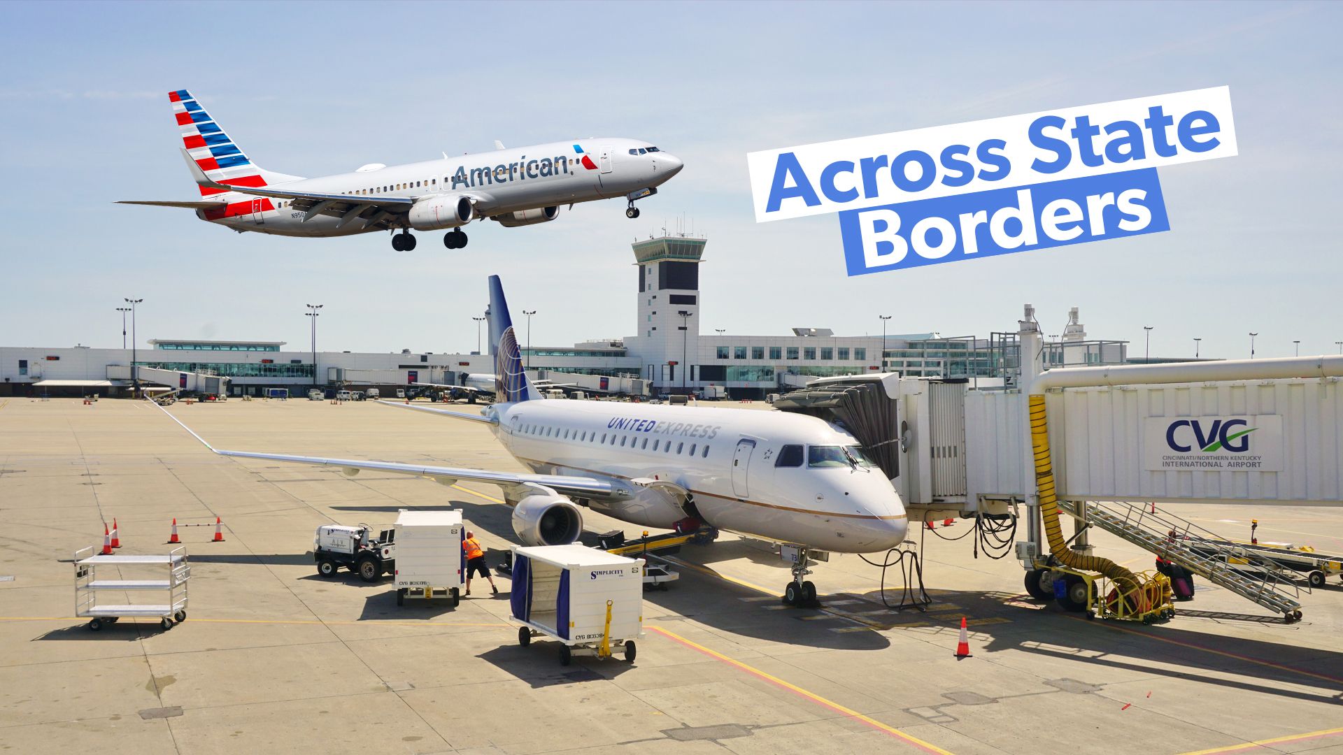 彼らが奉仕する都市の異なる州にある4米国の空港