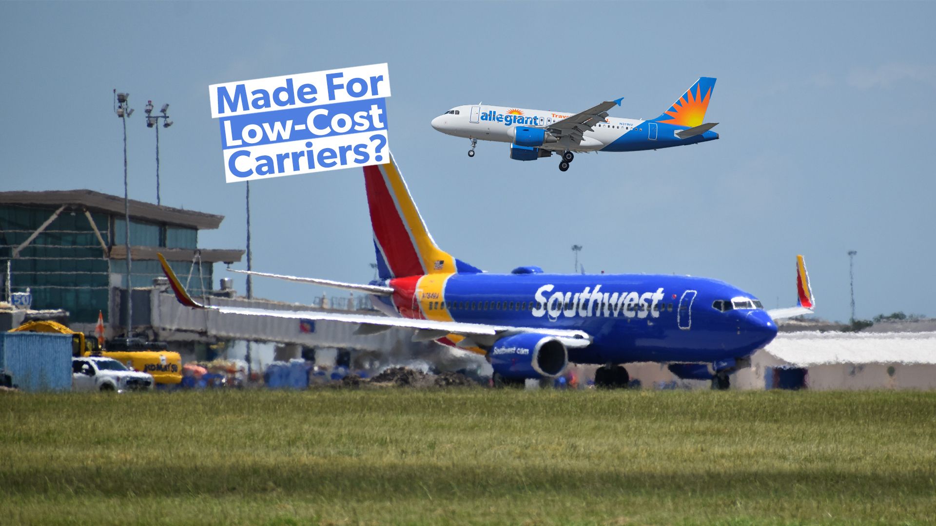 5つの予算航空会社が主に使用する5つのセカンダリ空港