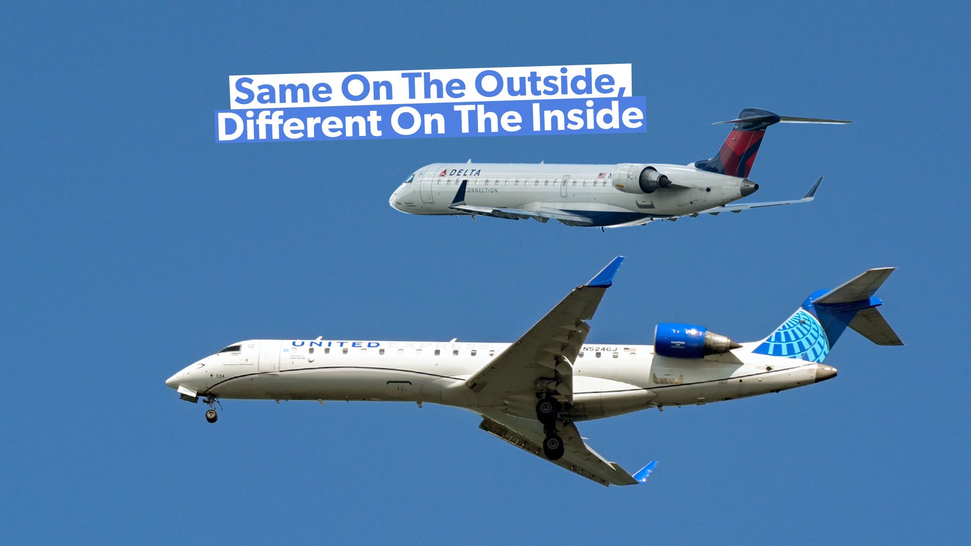 Bombardier CRJ550をCRJ700と区別する4つのこと