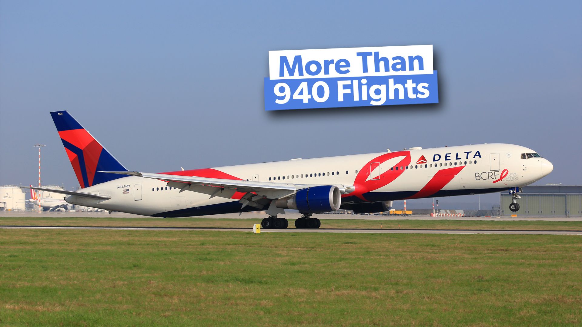 すべての14ルートデルタエアラインのボーイング767-400ersは今月飛行します