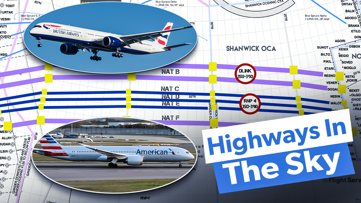 トラックの飛行：商業旅客機が北大西洋を越える方法