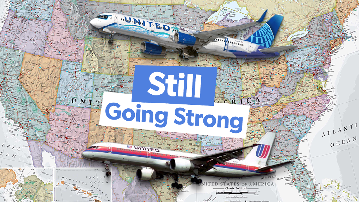 分析：ユナイテッドのトップ5ボーイング757-200ルートの長さ