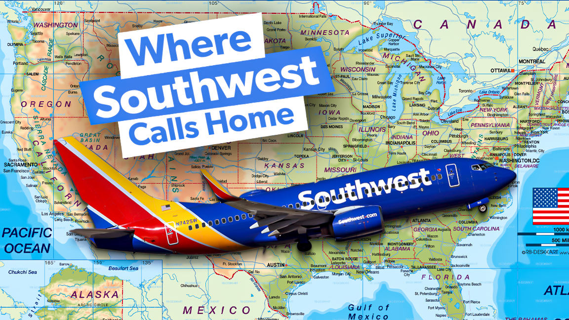 サウスウエスト航空はどこに拠点を置いていますか？