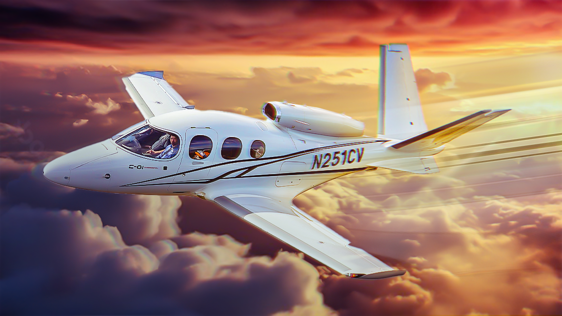 シングルエンジンジェット：Cirrus Vision Jetのスピードを見る