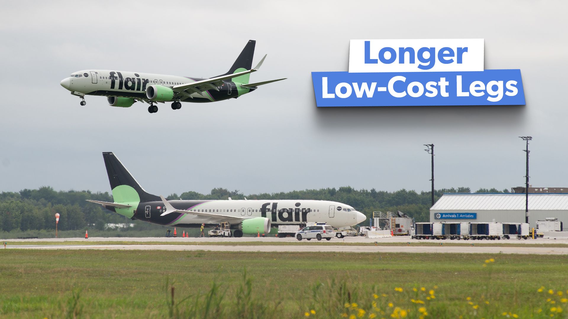 2,000マイル以上：Flair Airlinesの最長ルートとは何ですか？