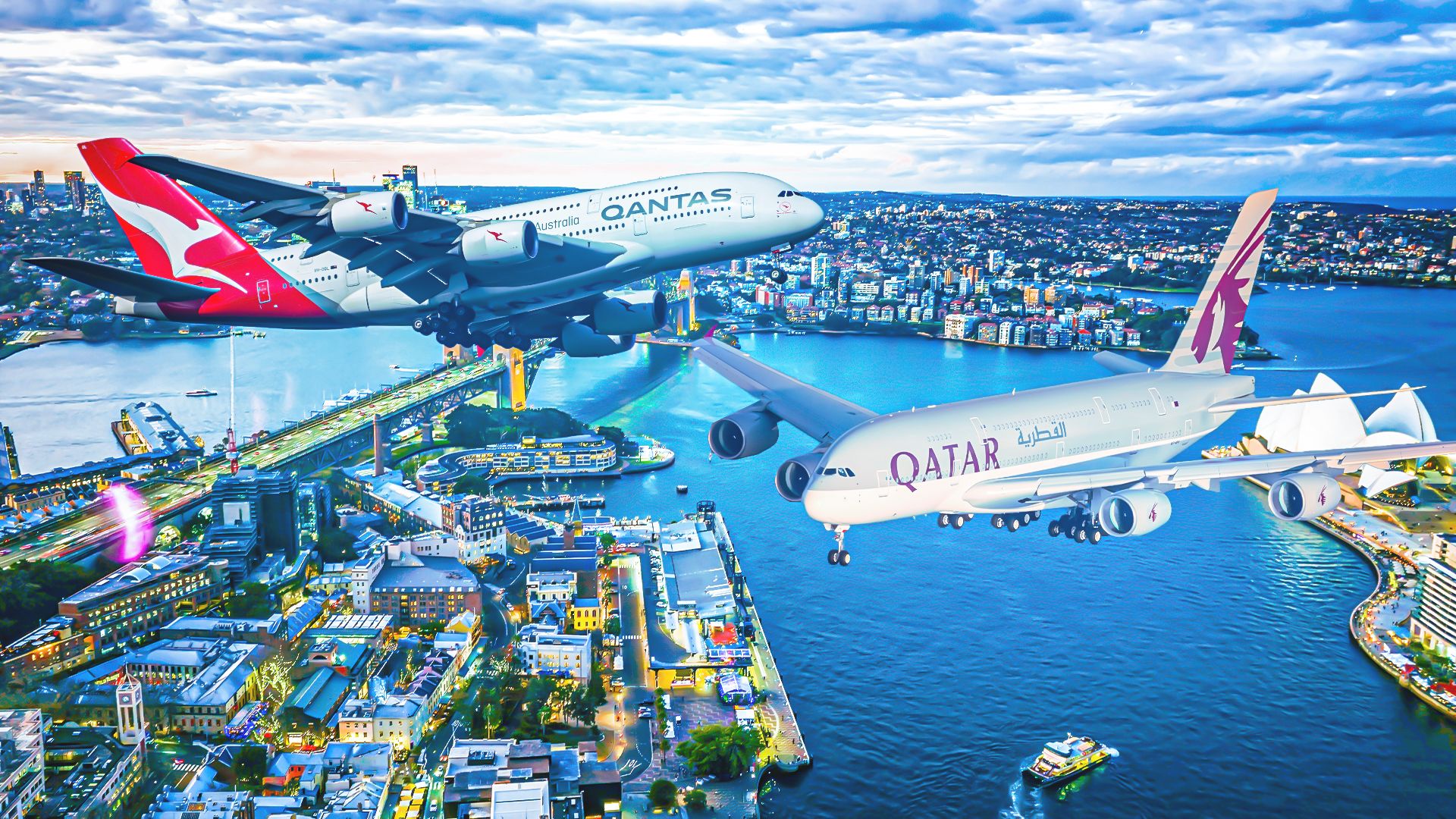 運用スナップショット：シドニーキングスフォードスミス空港のエアバスA380