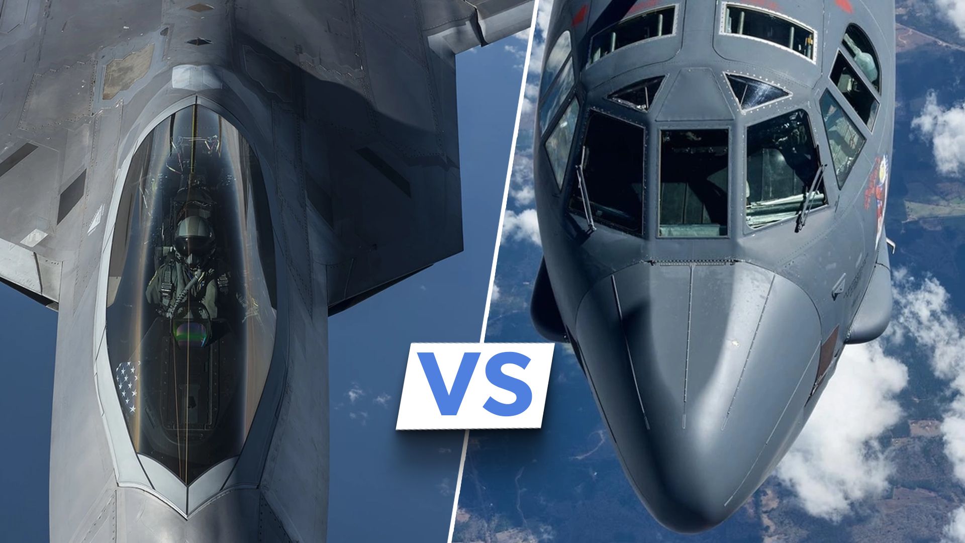 B-52 Stratofortress vs F-22 Raptor：空気中の勝利が多いのはどれですか？