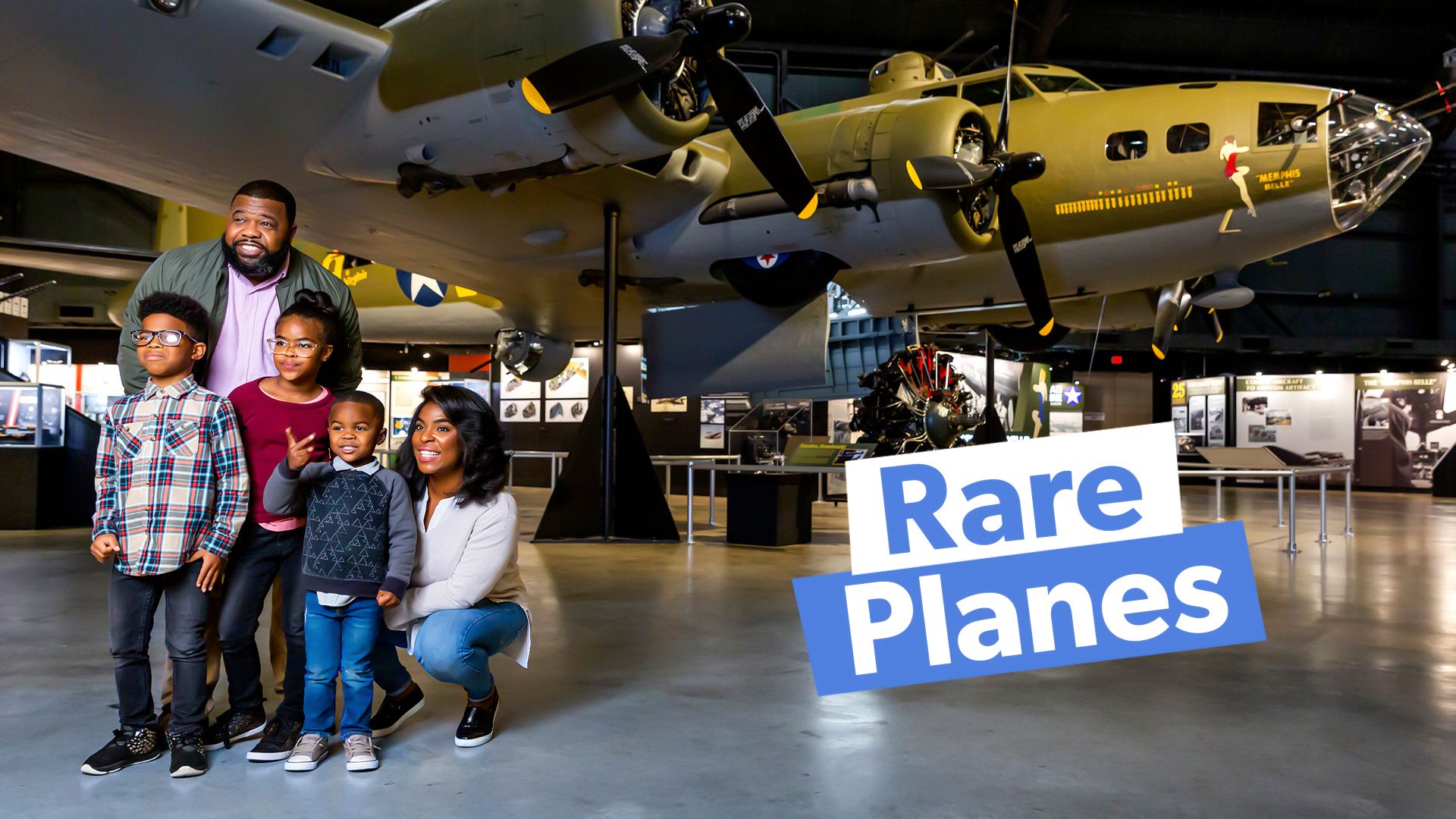 米国空軍の国立博物館では、どのような珍しい飛行機を見つけることができますか？