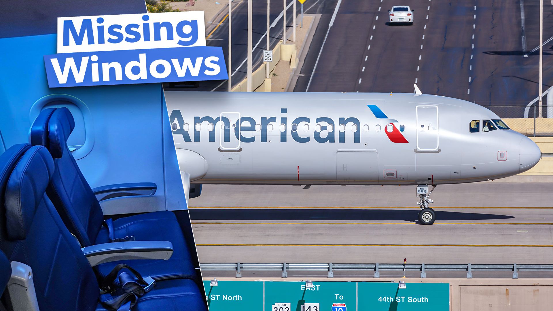 米国航空会社と航空機には窓のない窓席がありますか？