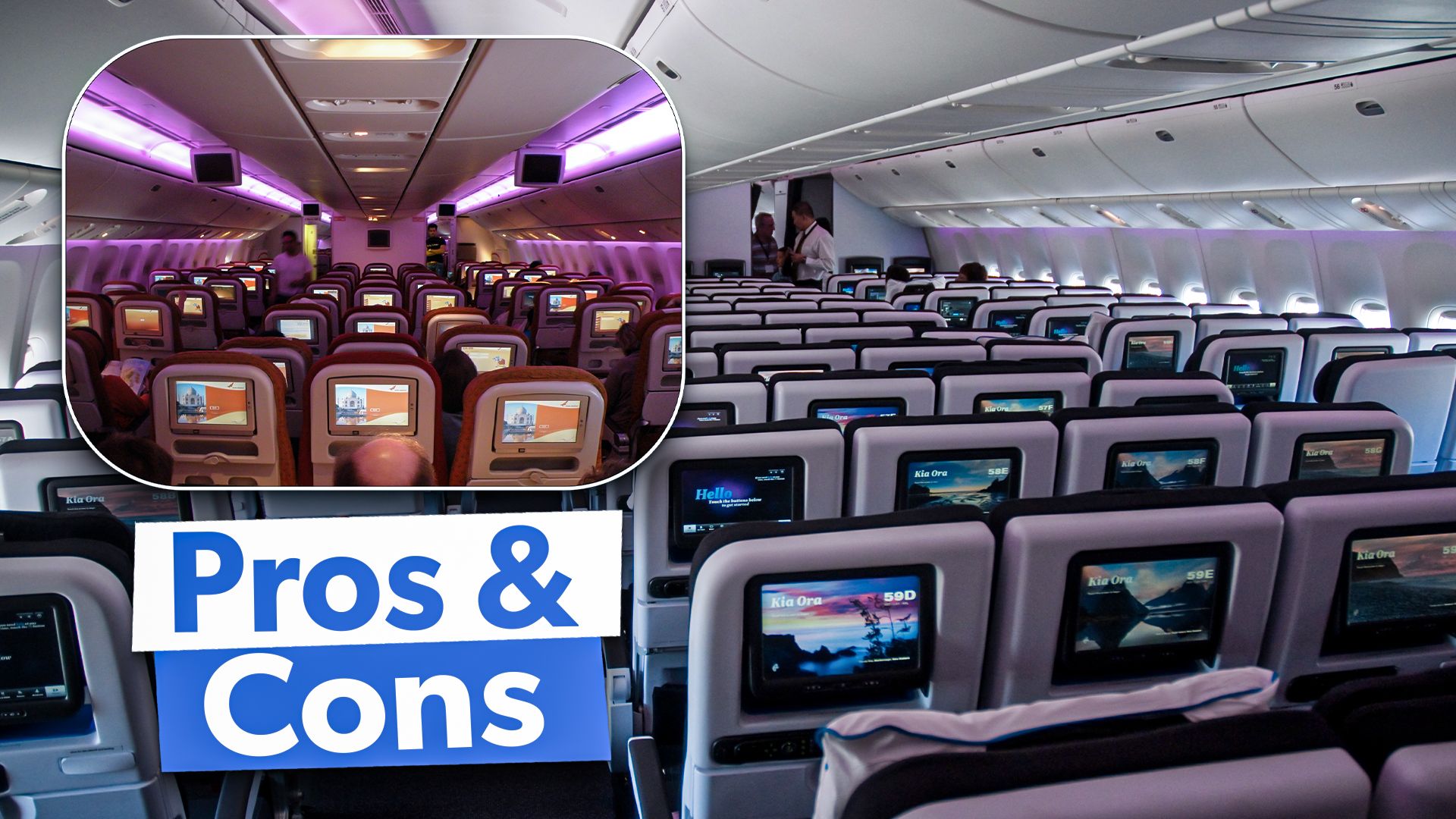 ボーイング777Sの列あたり10席9対10席：各レイアウトの長所と短所を調べる