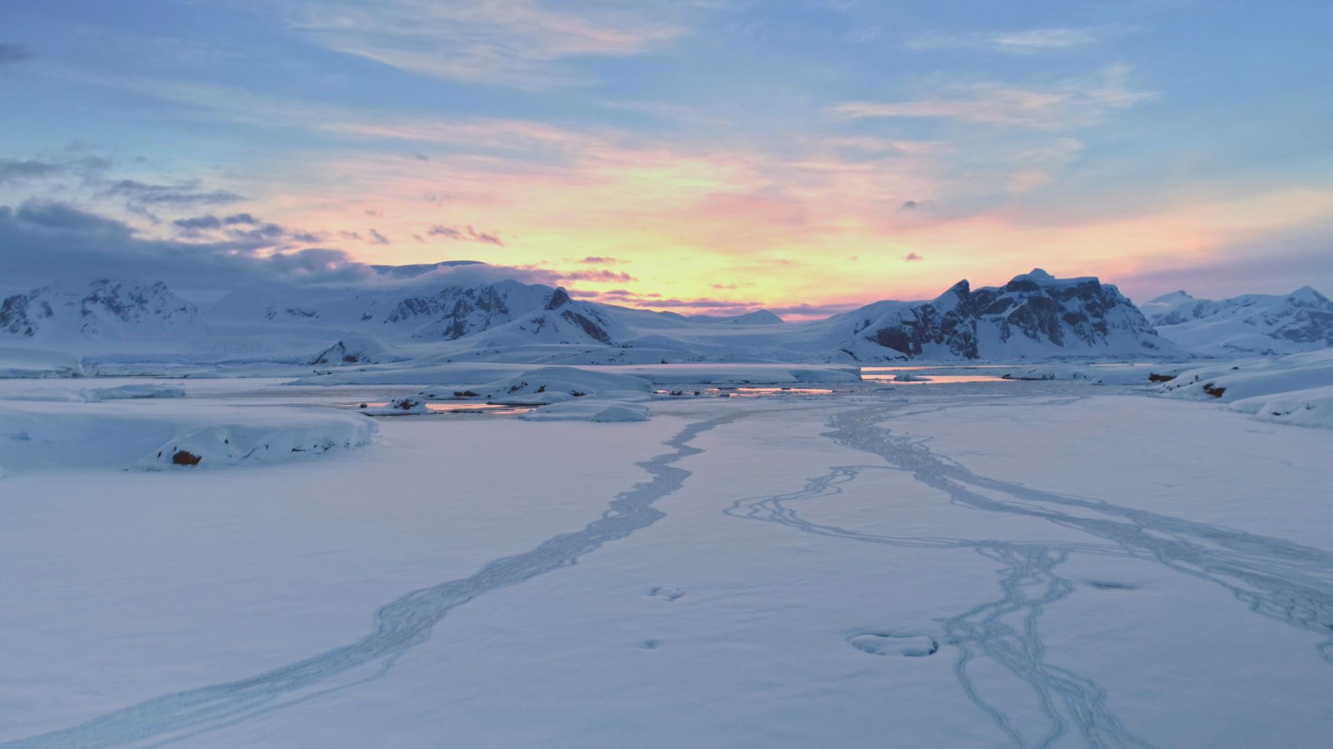 地球上で最大の砂漠は凍結されています