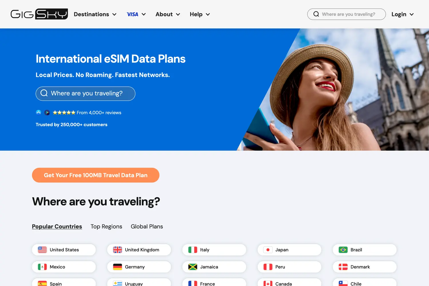 Gigskyレビュー：旅行者向けのグローバルESIMデータプラン