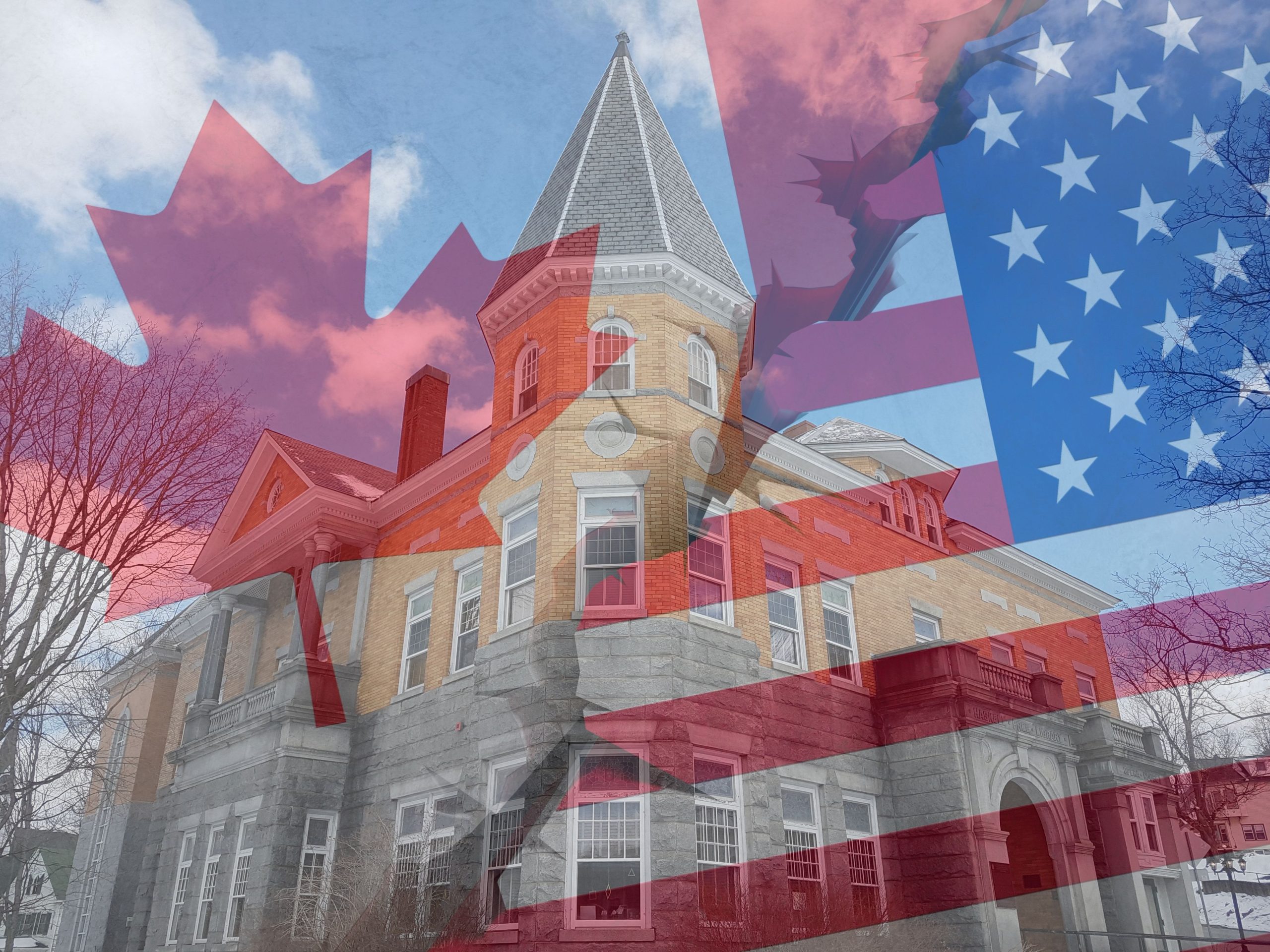 ユナイテッド私たちは立っている、分割された私たちは倒れます：米国政府はカナダ人が共有国境図書館からのスパークからの怒りを阻止すること