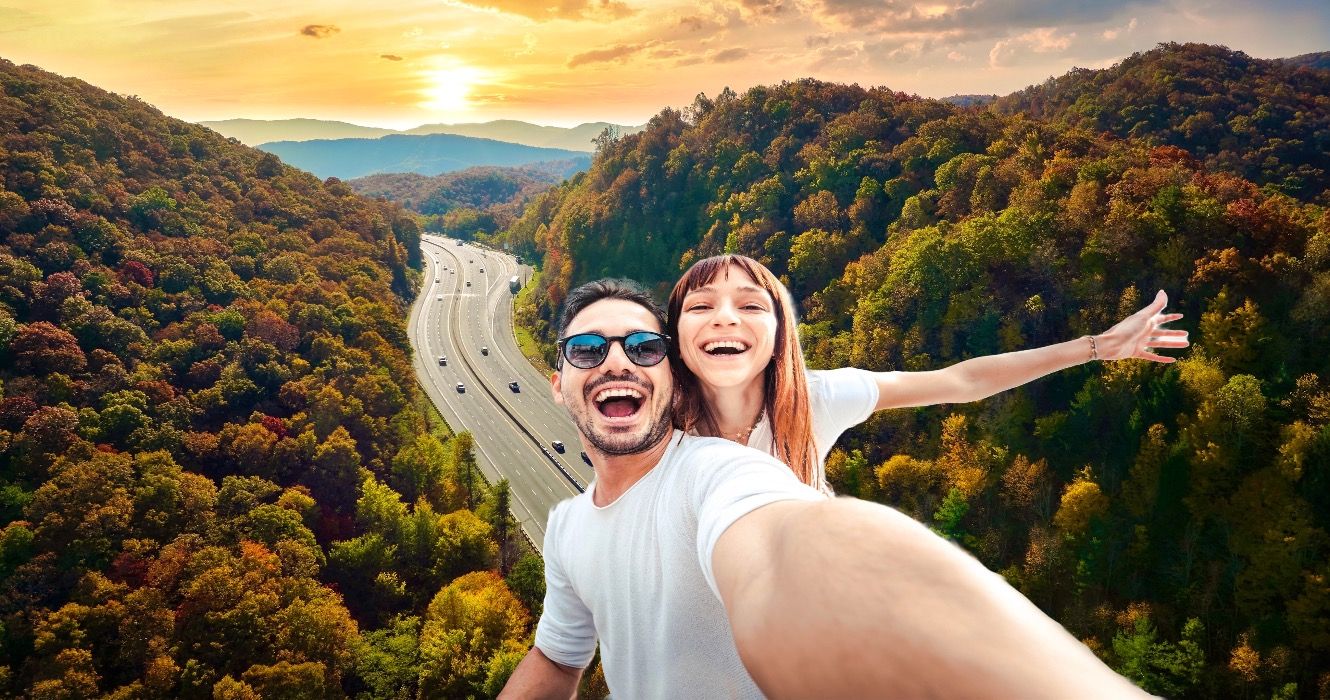 ノースカロライナの山での7つの道路旅行