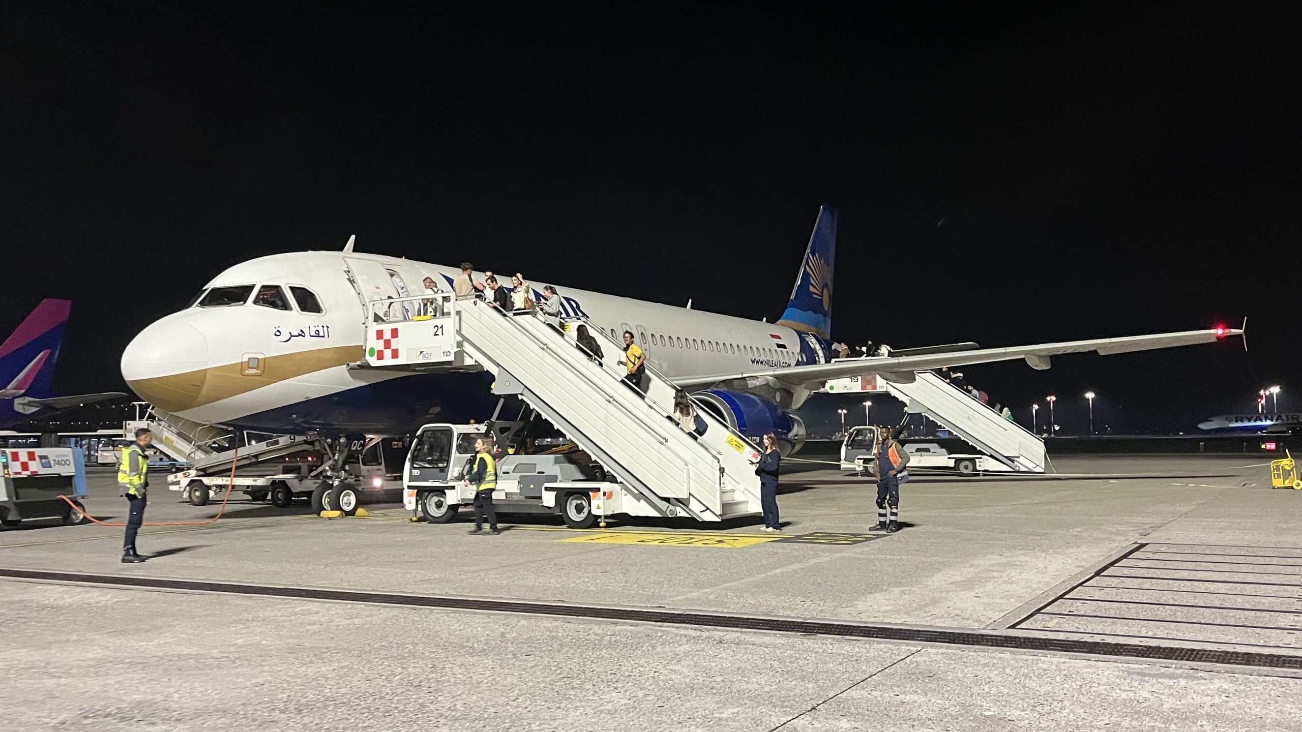 フライトレビュー：ナイルエアエアバスA320エコノミークラスからミラノからカイロまで