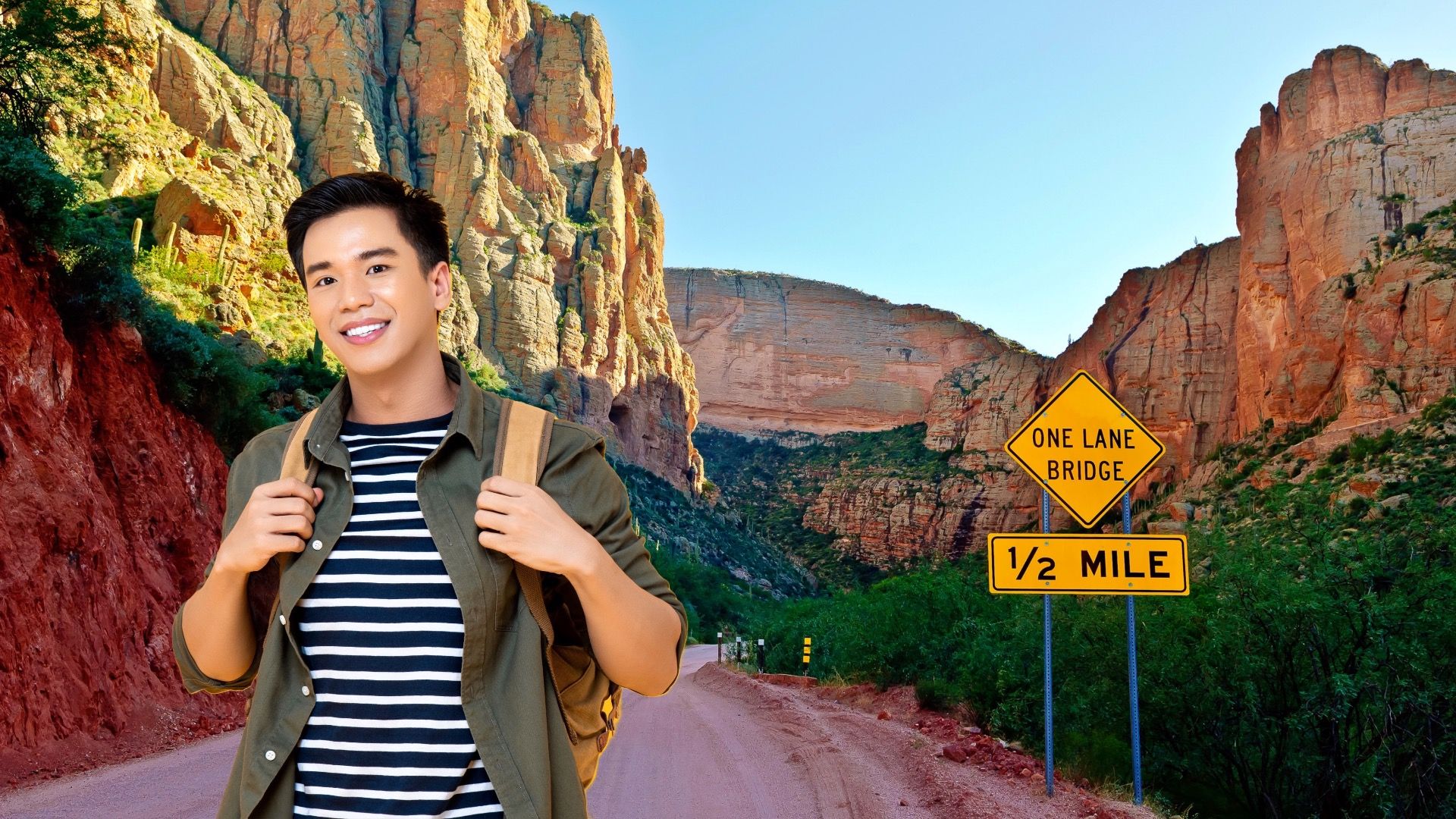 このルートでは30分以内に風光明媚なアパッチトレイルをご覧ください