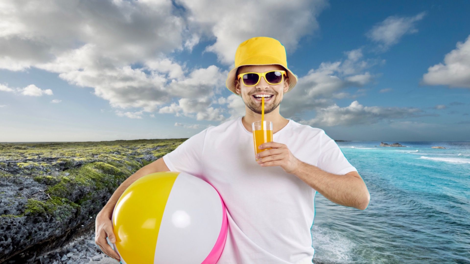 風光明媚ながほとんど常に空のカリブ海のビーチ