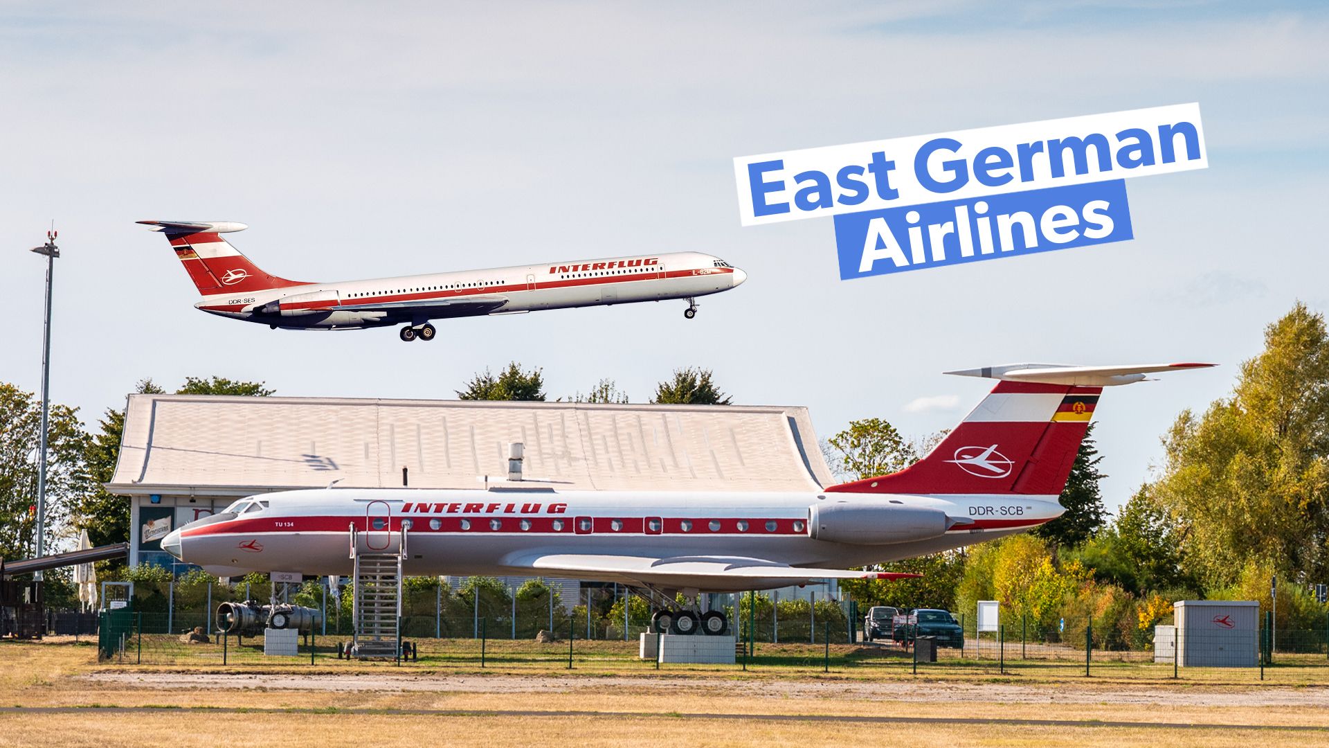 Deutsche Lufthansa＆Interflug：東ドイツの航空会社を思い出してください