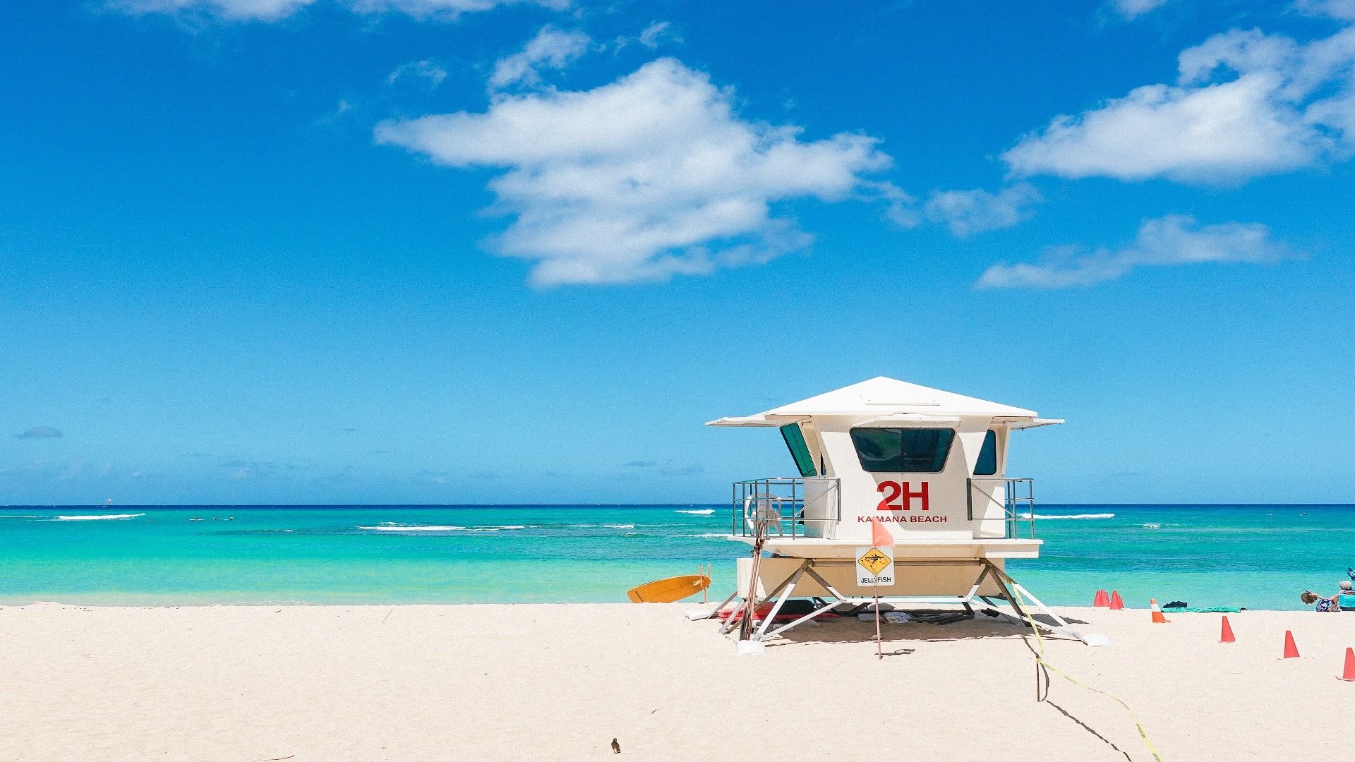 このハワイアンビーチで「水の上を歩く」ことができます