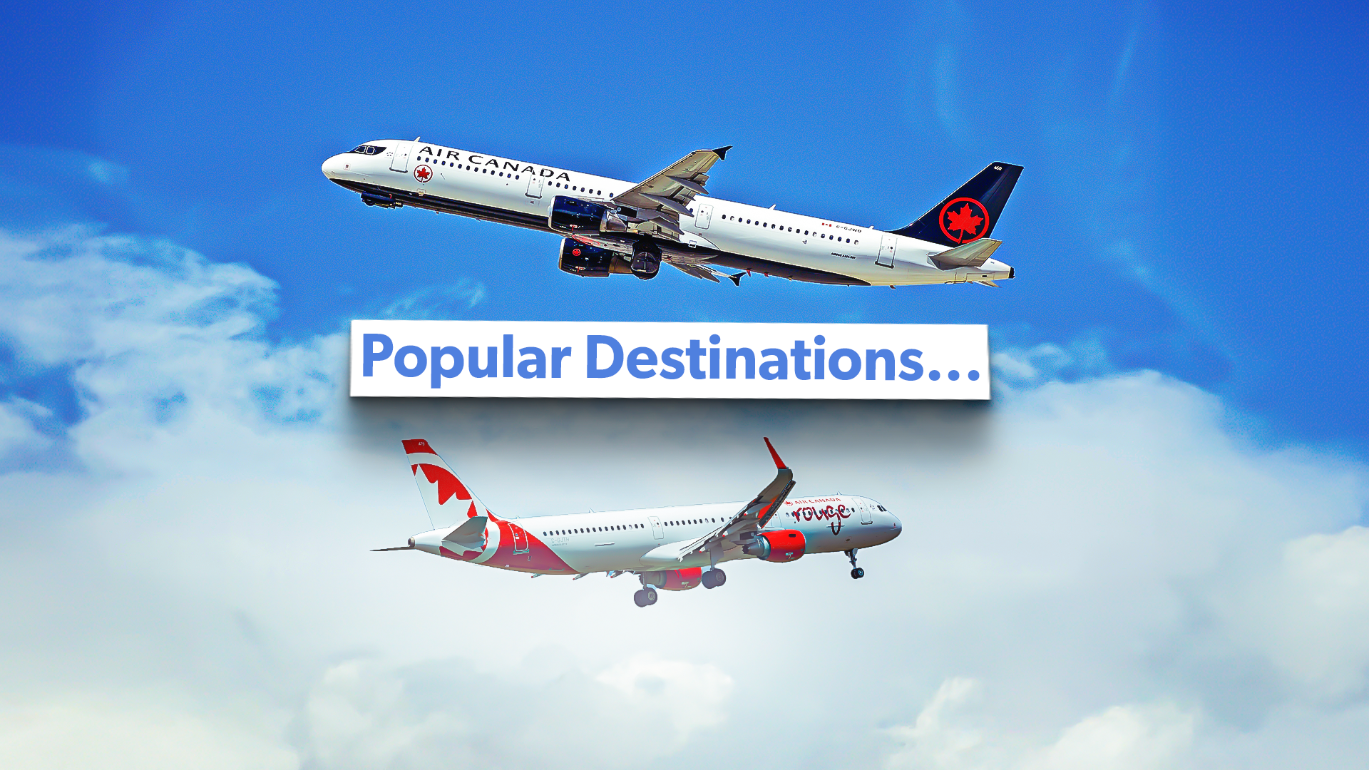 エアカナダのエアバスA321ルートはすべて、毎日1回以上飛行します