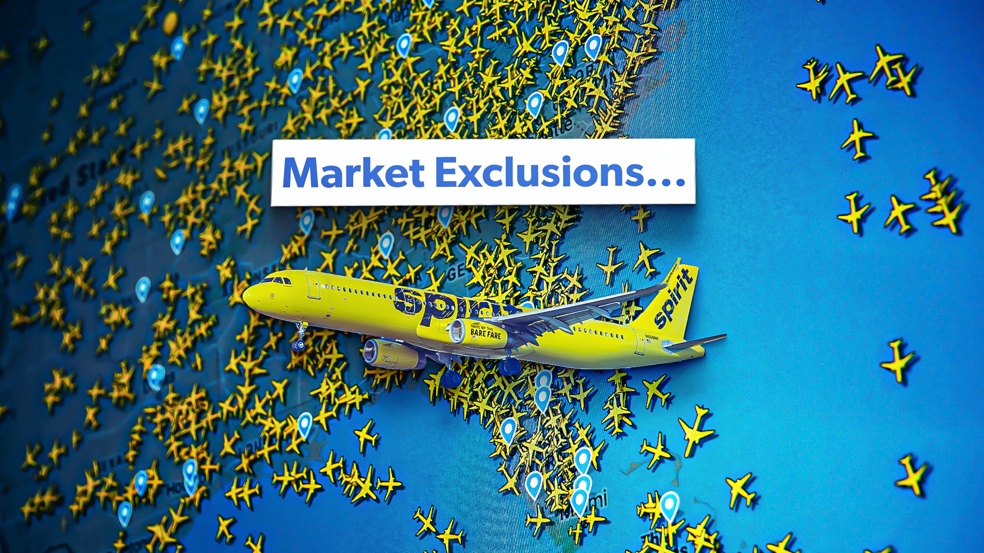 これらは、航空会社が飛んでいない州です