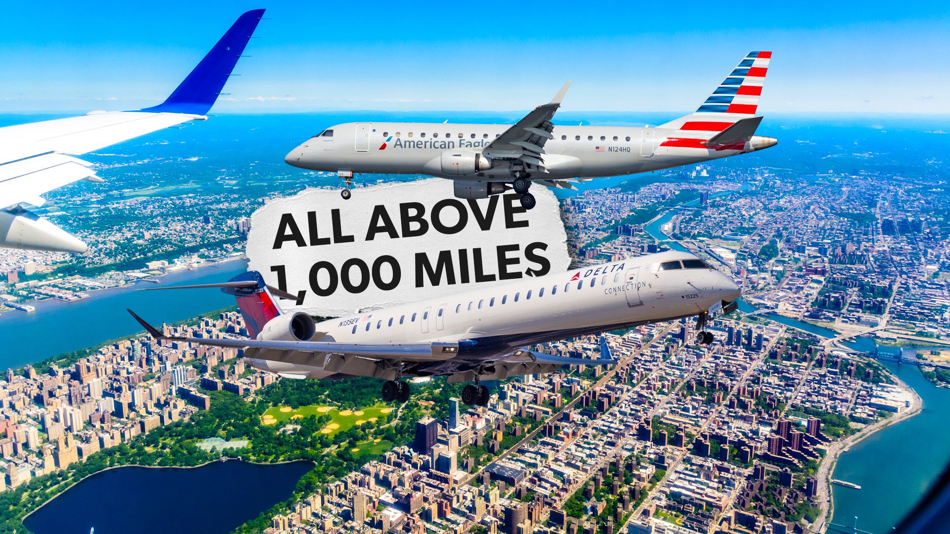 ニューヨークラガーディアの10の最長の地域便