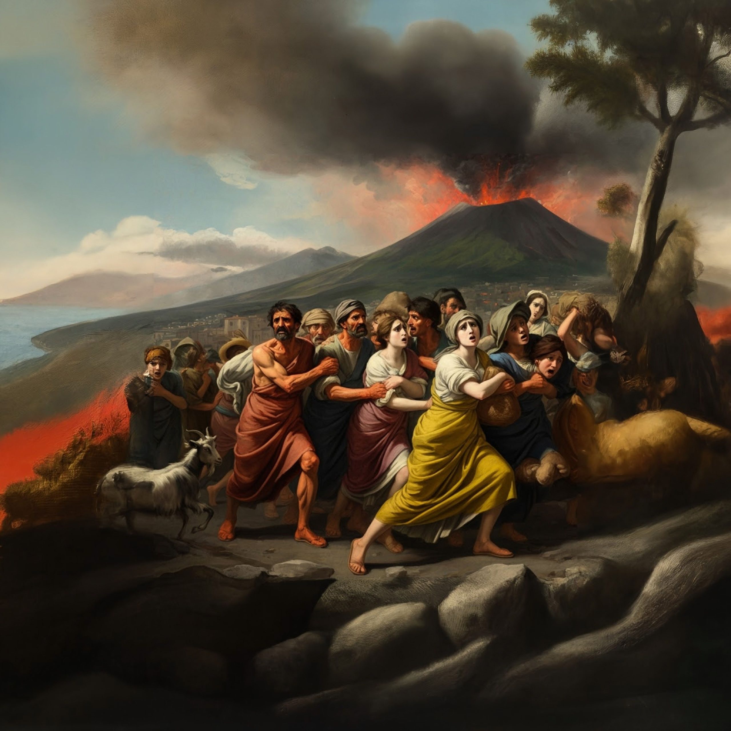 魅力的な考古学的発見は、古代ナポリの住民がポンペイの数世紀前に破壊的なベスビオの噴火から逃れたことを明らかにしています