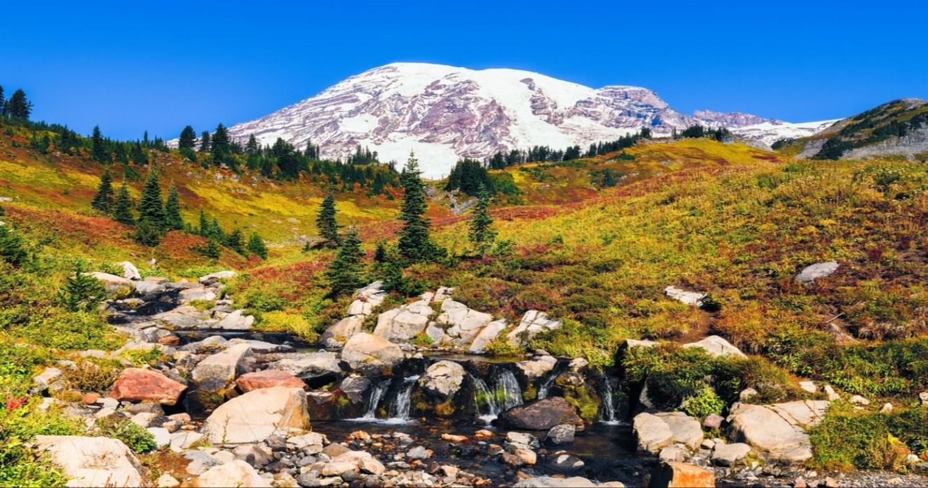 秋の葉のための太平洋岸北西部での7つの風光明媚な列車ツアー