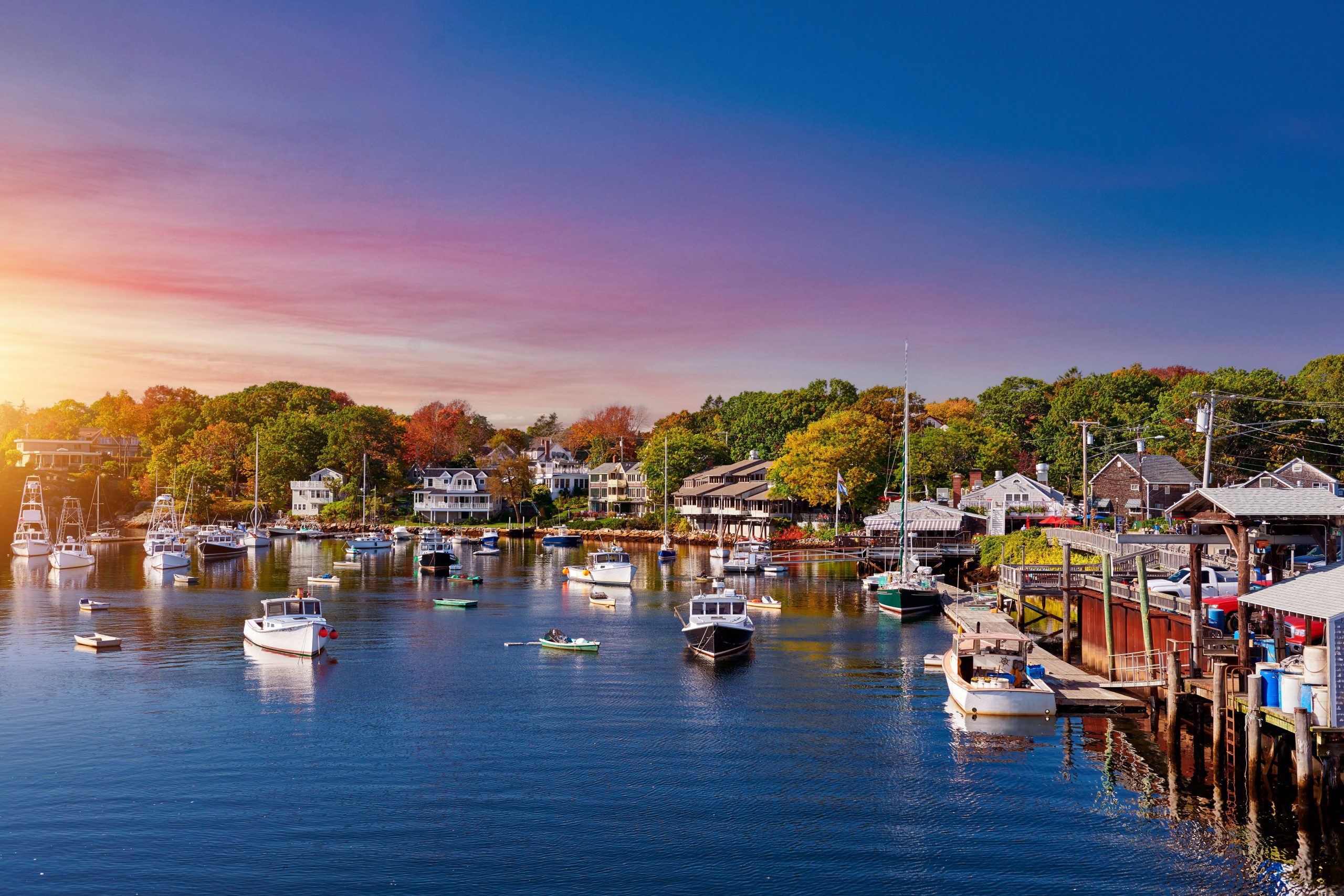 週末の休暇のためにメイン州の7つの素晴らしい小さな町