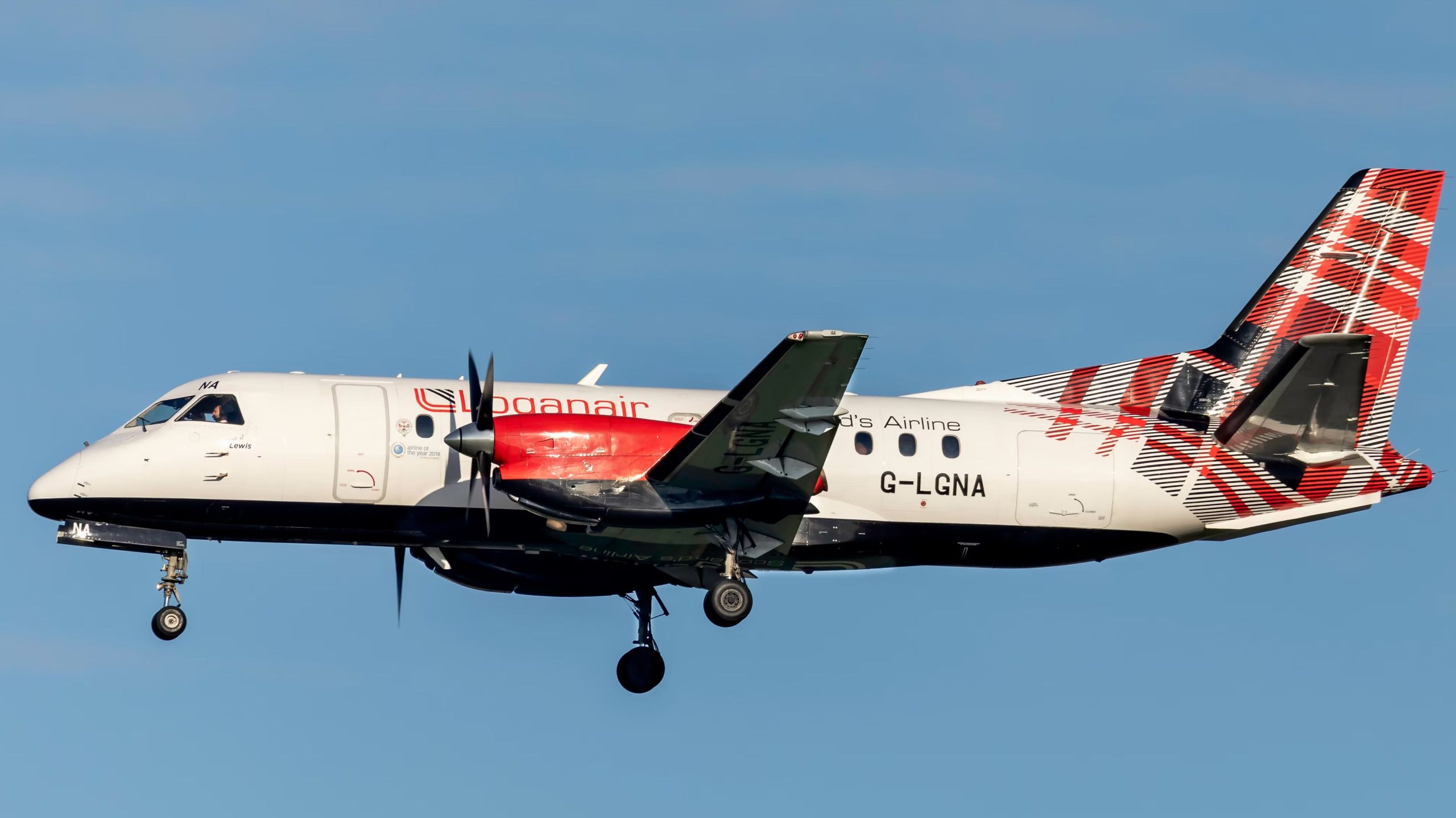 Saybyereは、Logan Combye to Saab 340を言います