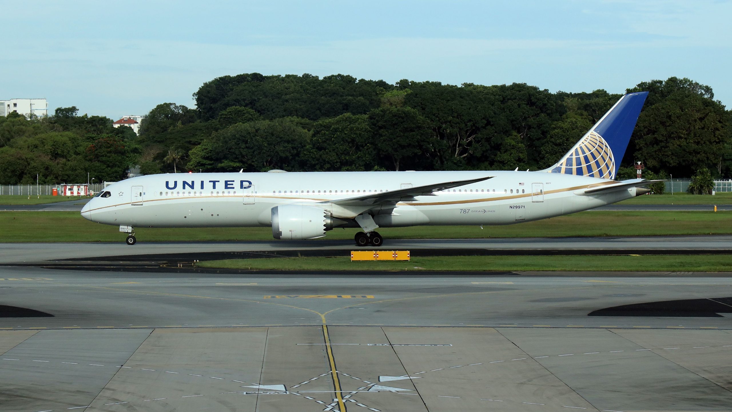 ユナイテッド航空のボーイング787ドリームライナーはエンジンの故障後にシンガポールに戻ります