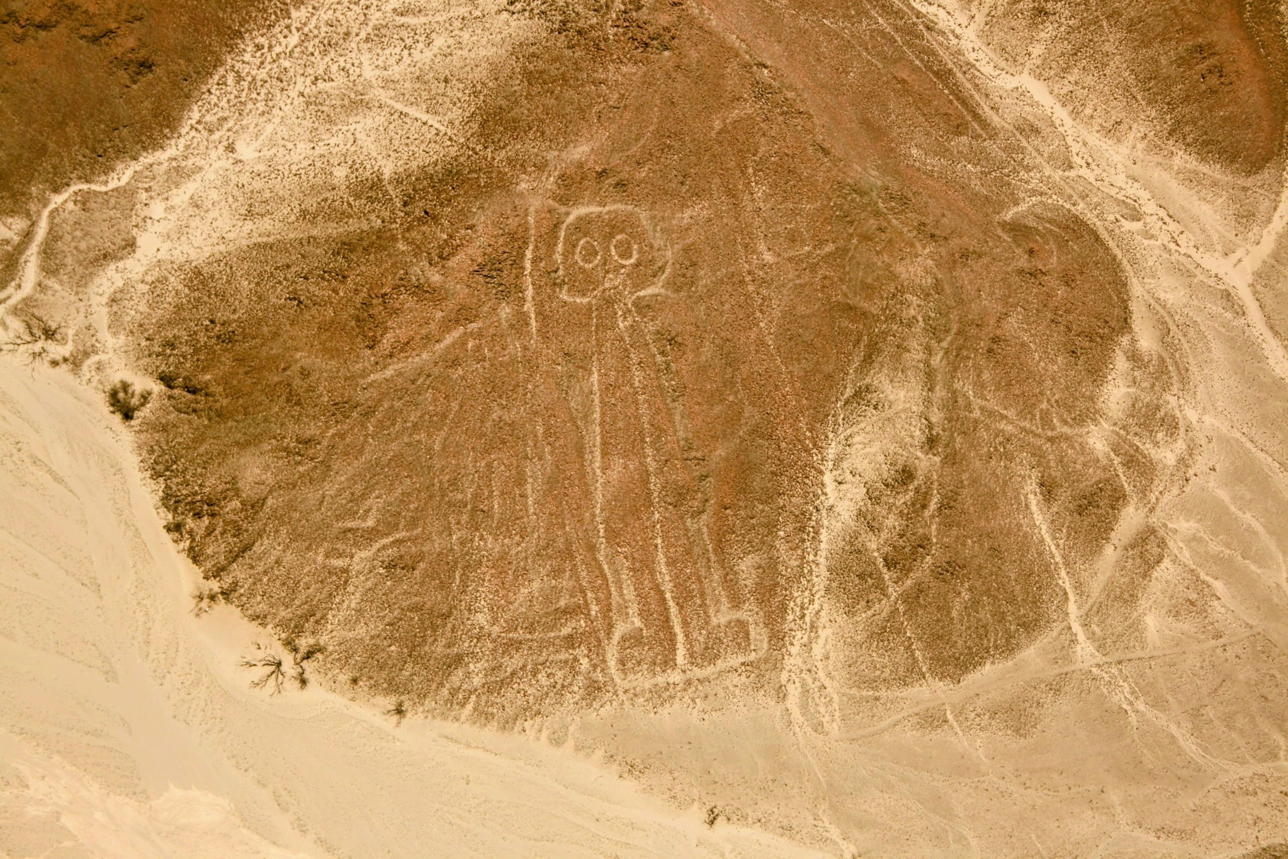 新しく発見されたジオグリフは、ナスカ砂漠のエイリアンのような人物を描いています