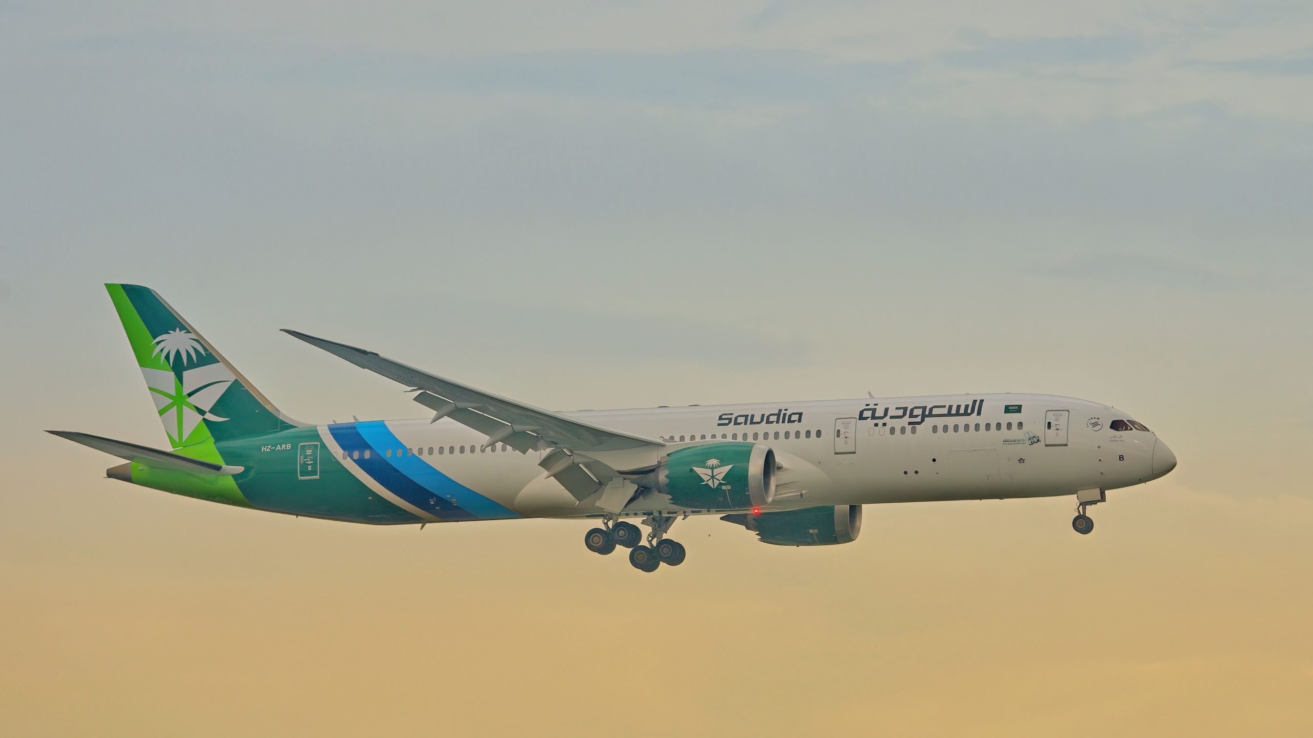 サウジア語は最も航空機の種類を最も活動していますか？