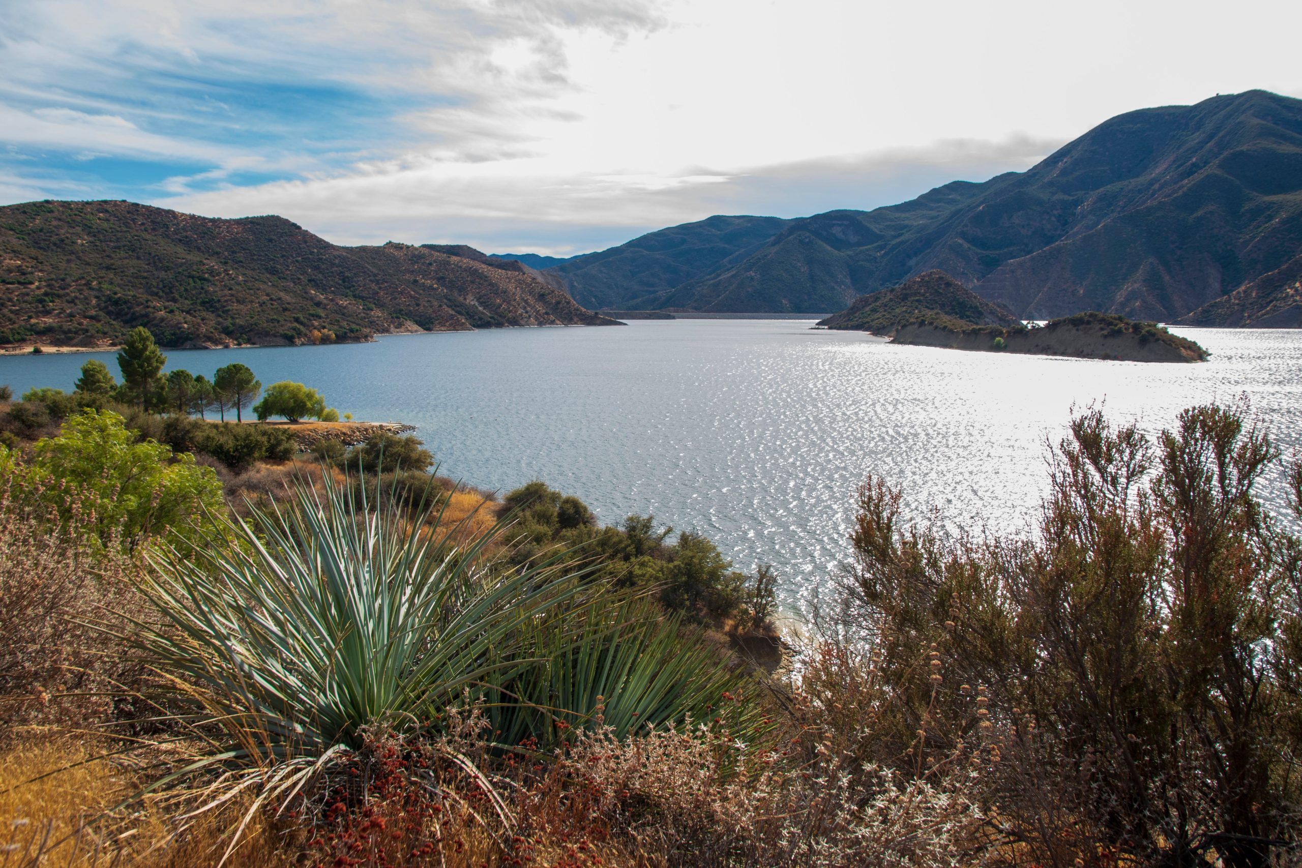 カリフォルニアで最も過小評価されている湖の1つは、ロサンゼルスの近くにある風光明媚な国有林の斑点です