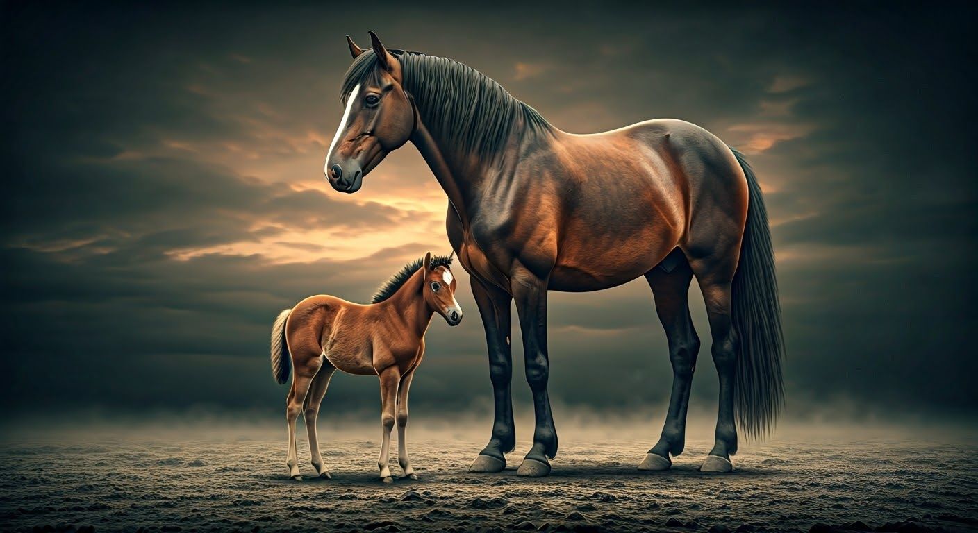 世界最大の馬と最小の馬はコミカルに偽物に見えます（しかし、実際には本物です）