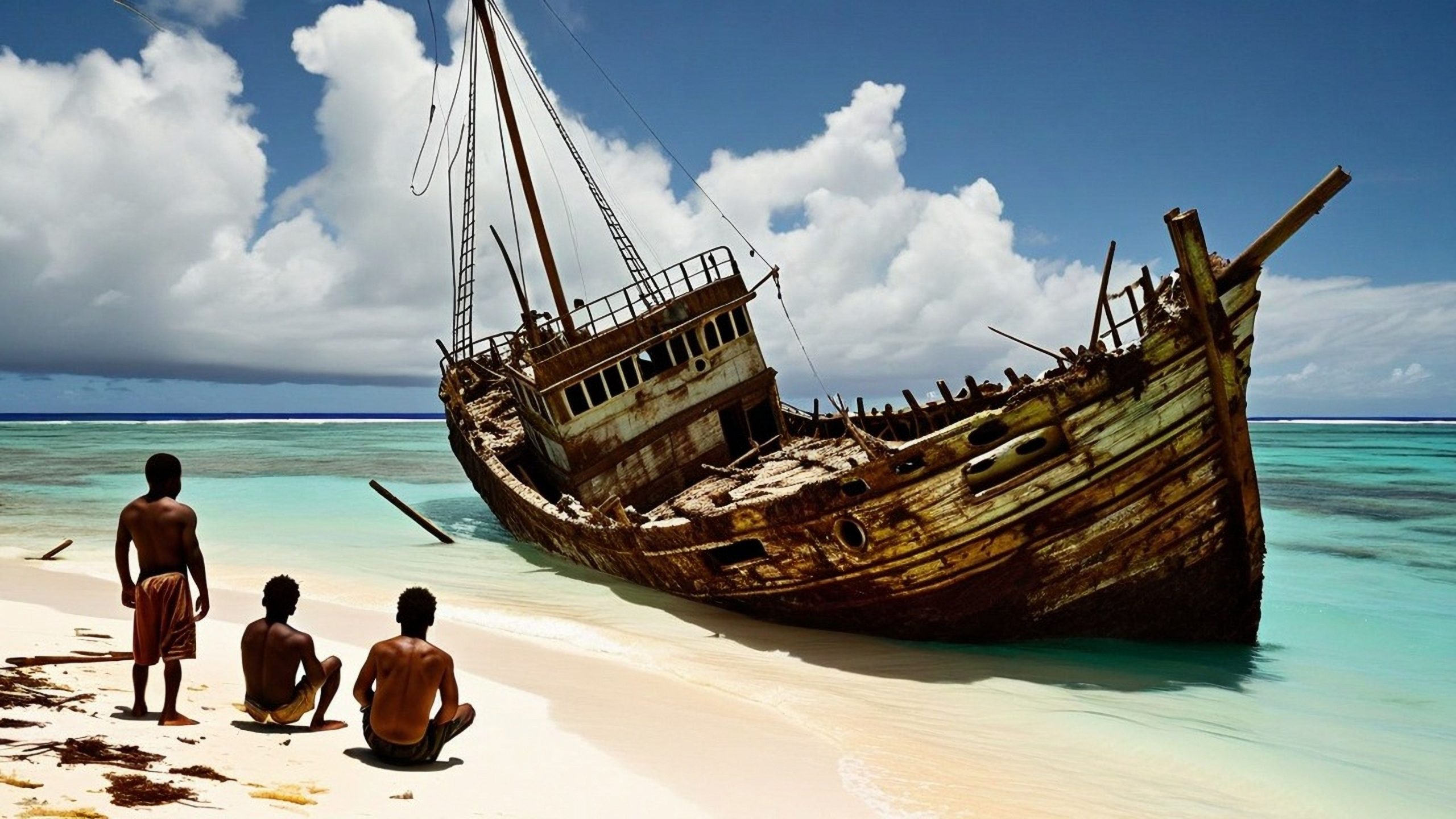 現実のキャスタウェイですが、子供：男子生徒は捨てられた島で難破し、1年以上も取り残されました