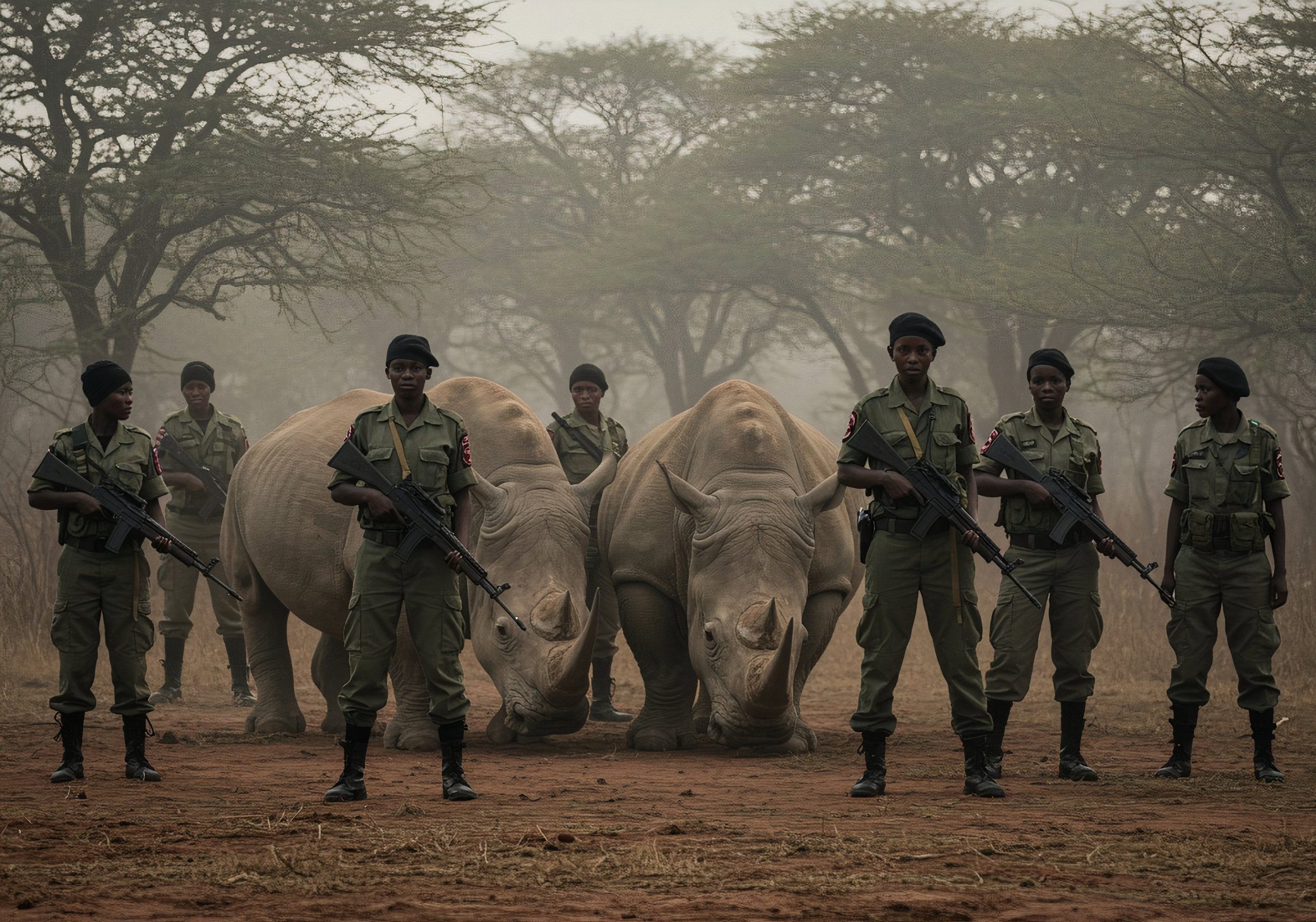 強力な全女性ユニットがこの重要な国立公園の最も絶滅の危機にある種を保護します