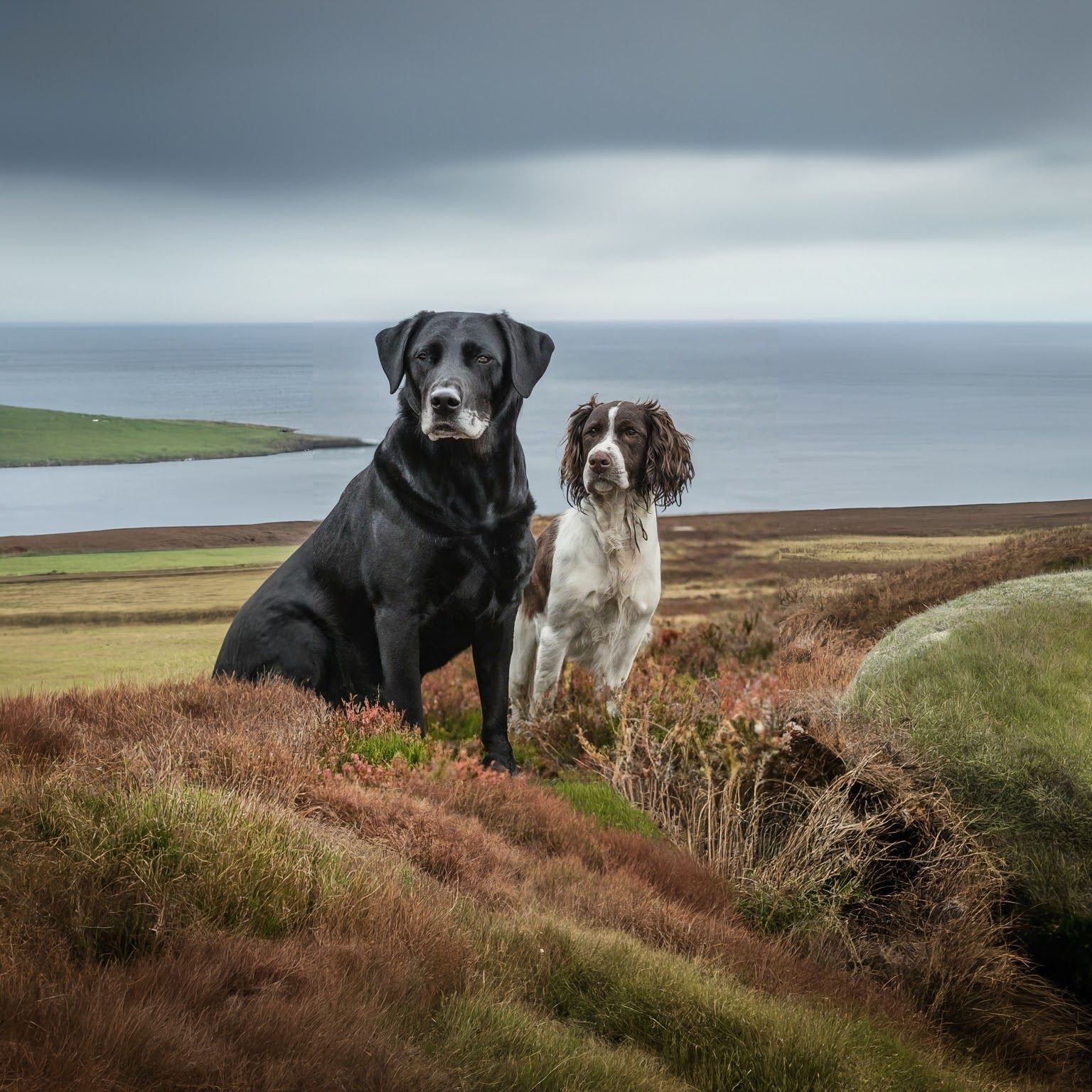 スコットランドのオークニー諸島に送られて、ストアツを取り除き、野生生物を助ける2匹の犬