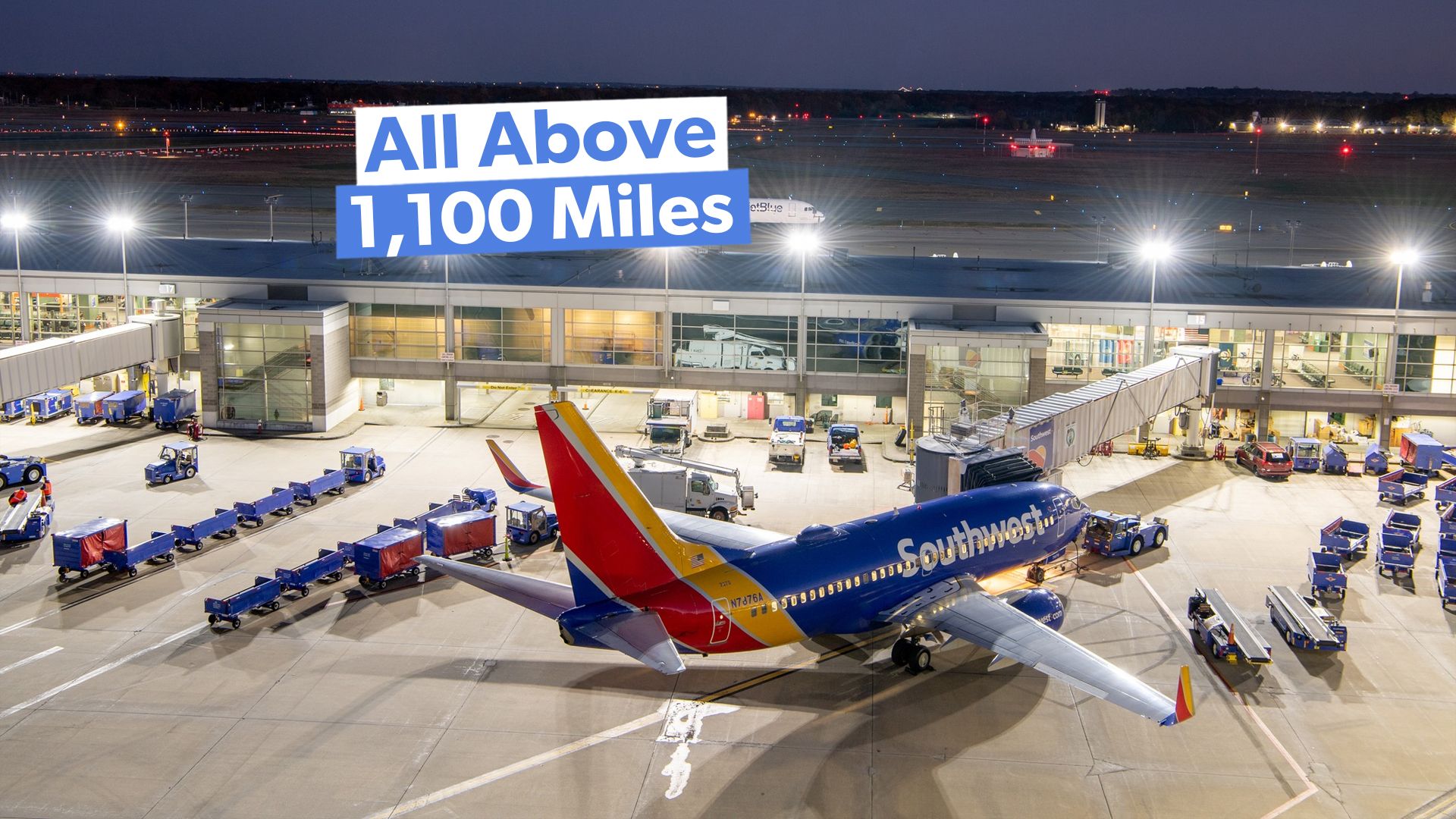 TF Green Airportと航空会社からの10の最も長いルートを運営しています