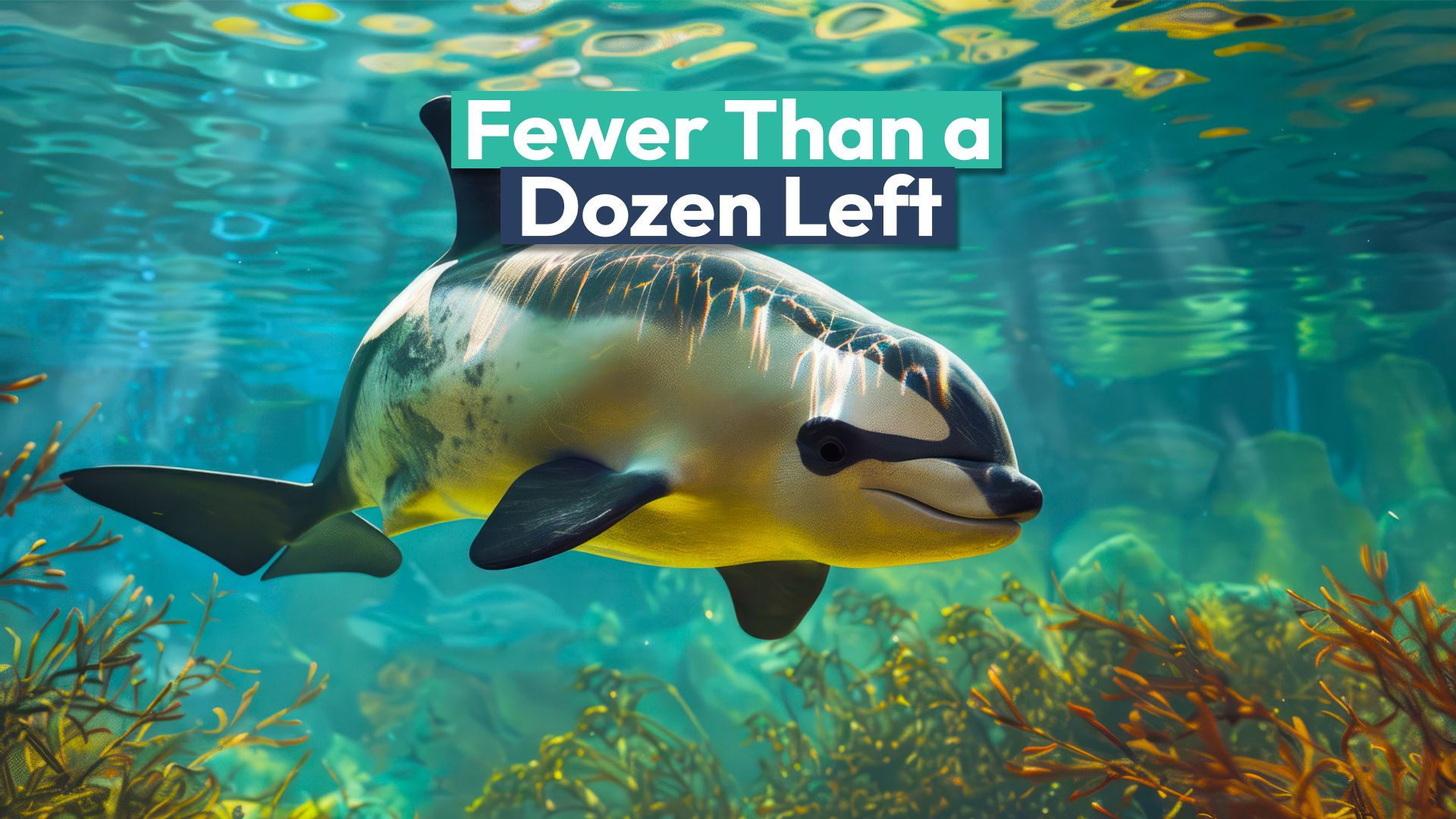 最も絶滅の危機にある海洋哺乳類はカリフォルニア湾に住んでいますが、残りは1ダース未満です