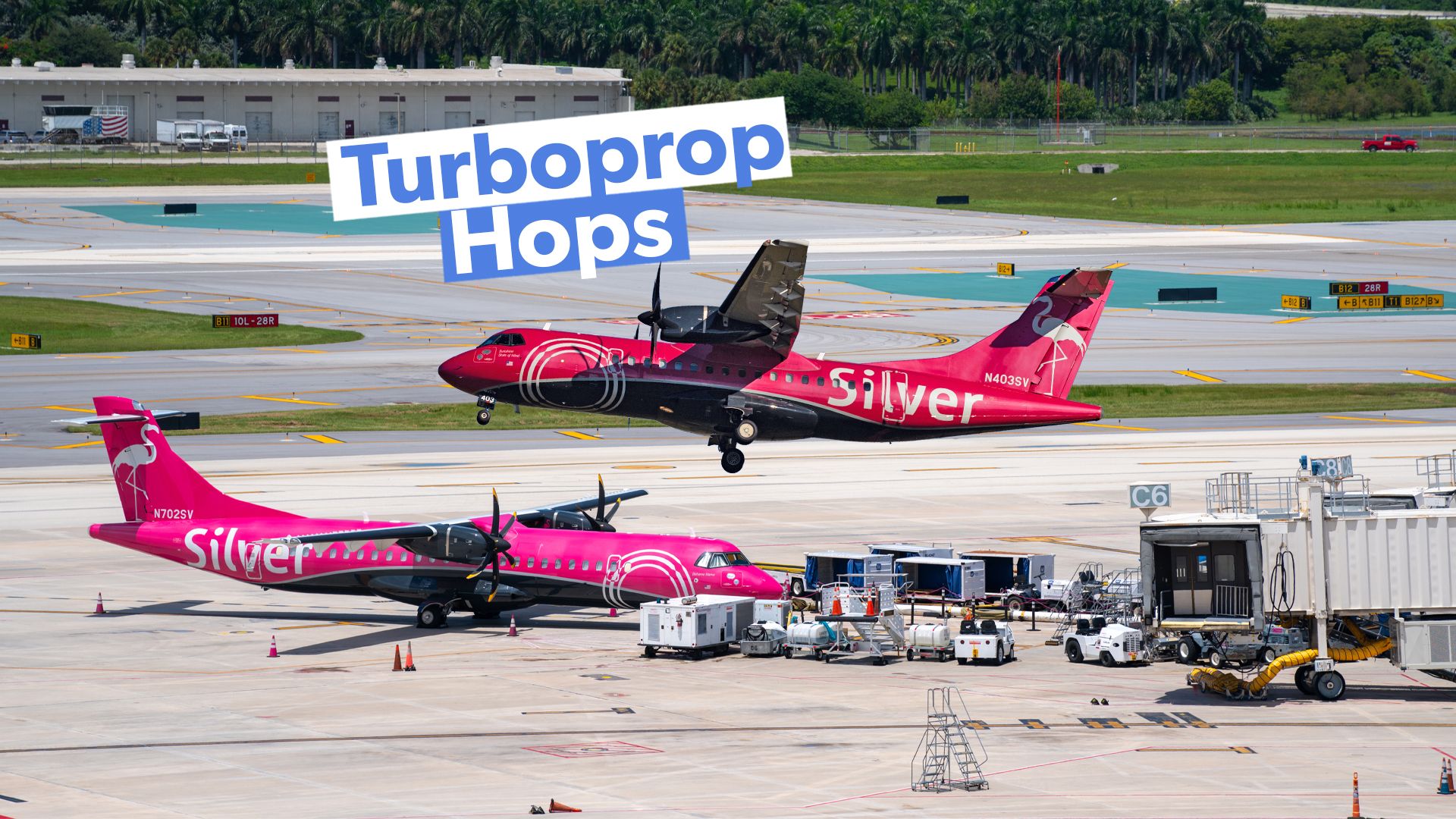 Turboprop Hops：5つの米国カリブ海のルートは、銀エアウェイズが毎日より多く提供しています。