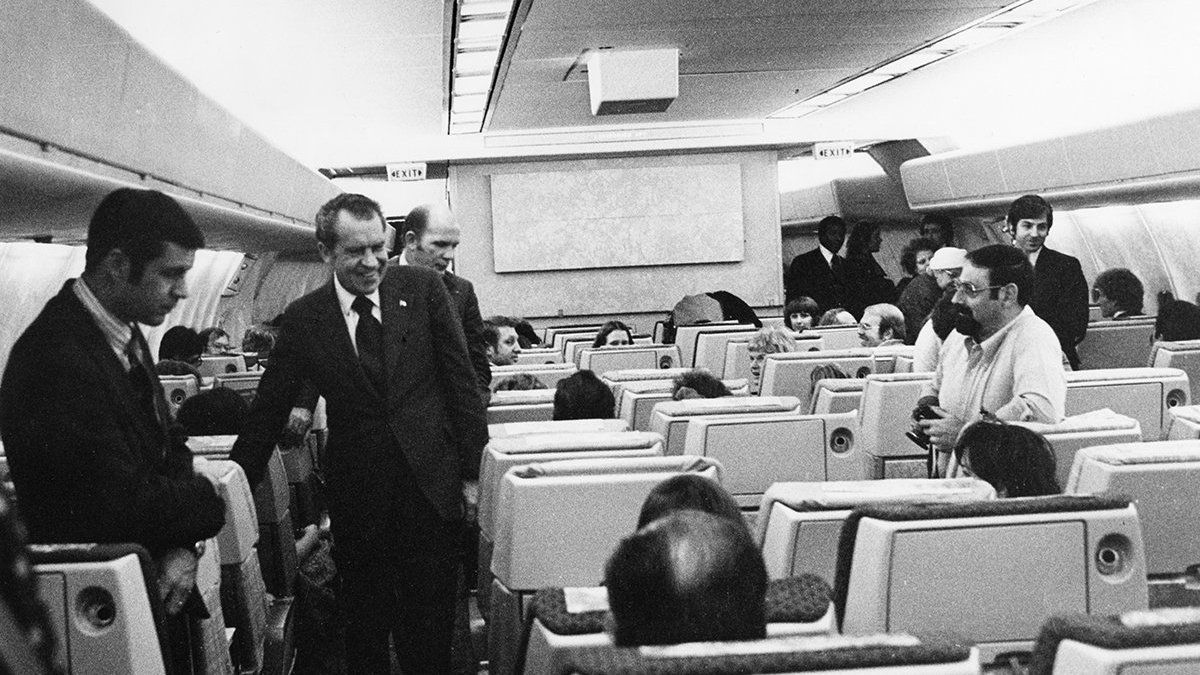 エグゼクティブワン：リチャードニクソン米国大統領が定期的に予定されている商業便で旅行したとき
