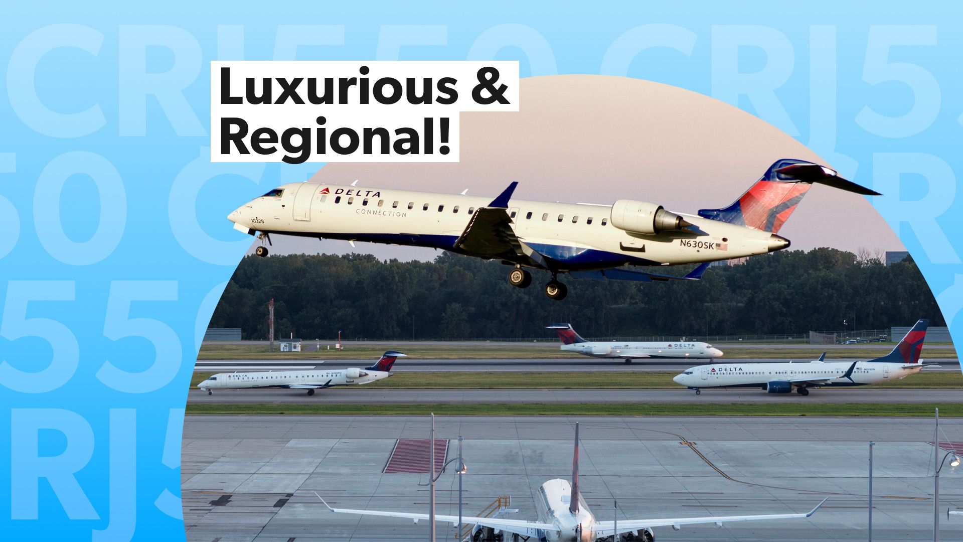 どのデルタエアラインハブがボンバルディアCRJ550フライトを発信していますか？