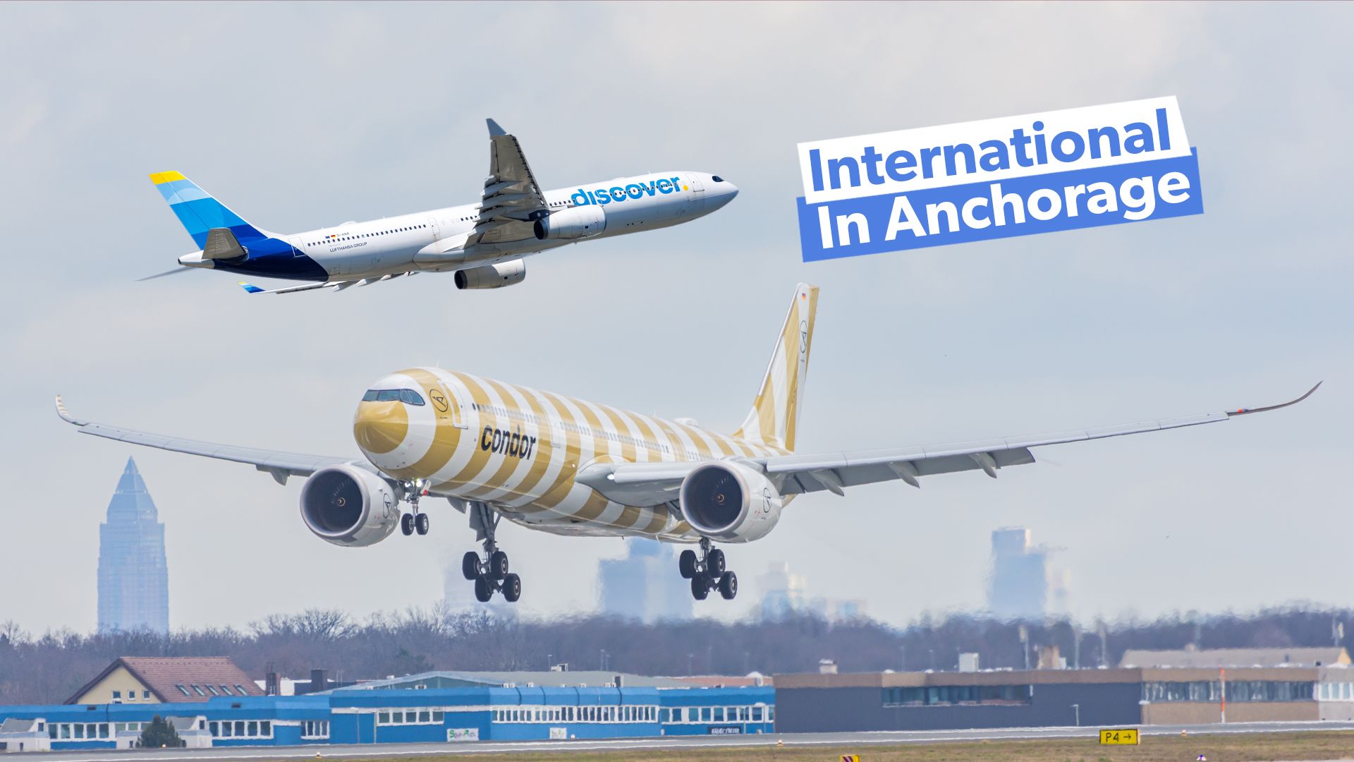 アンカレッジ国際空港にサービスを提供する外国人乗客航空はどれですか？