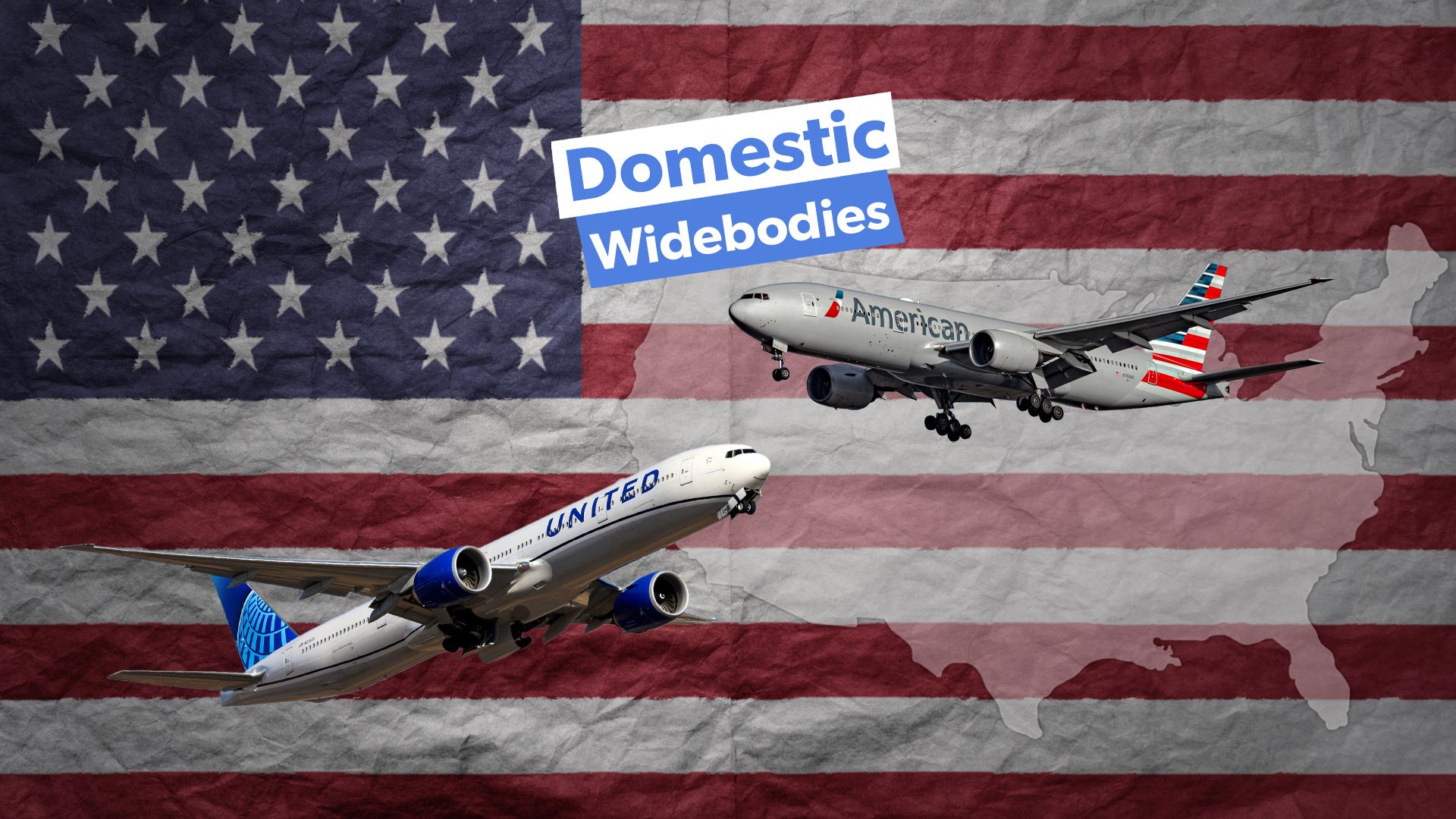 ワイドボディの豊富な：5つのトランスコンチネンタル米国のルートは、ツインアイルジェットを頻繁に搭載しています