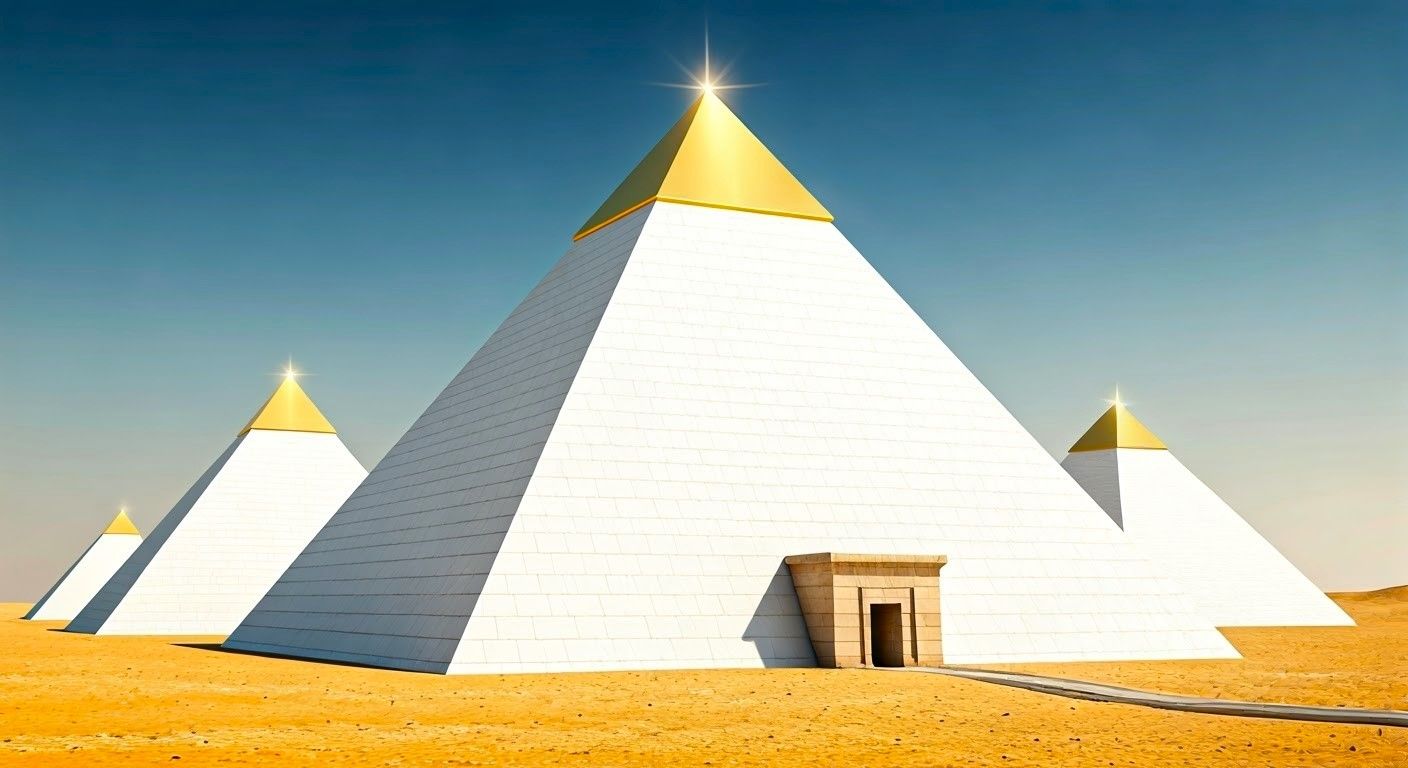 ギザの古代エジプトのピラミッドはもともと彼らが今日のように見えませんでした