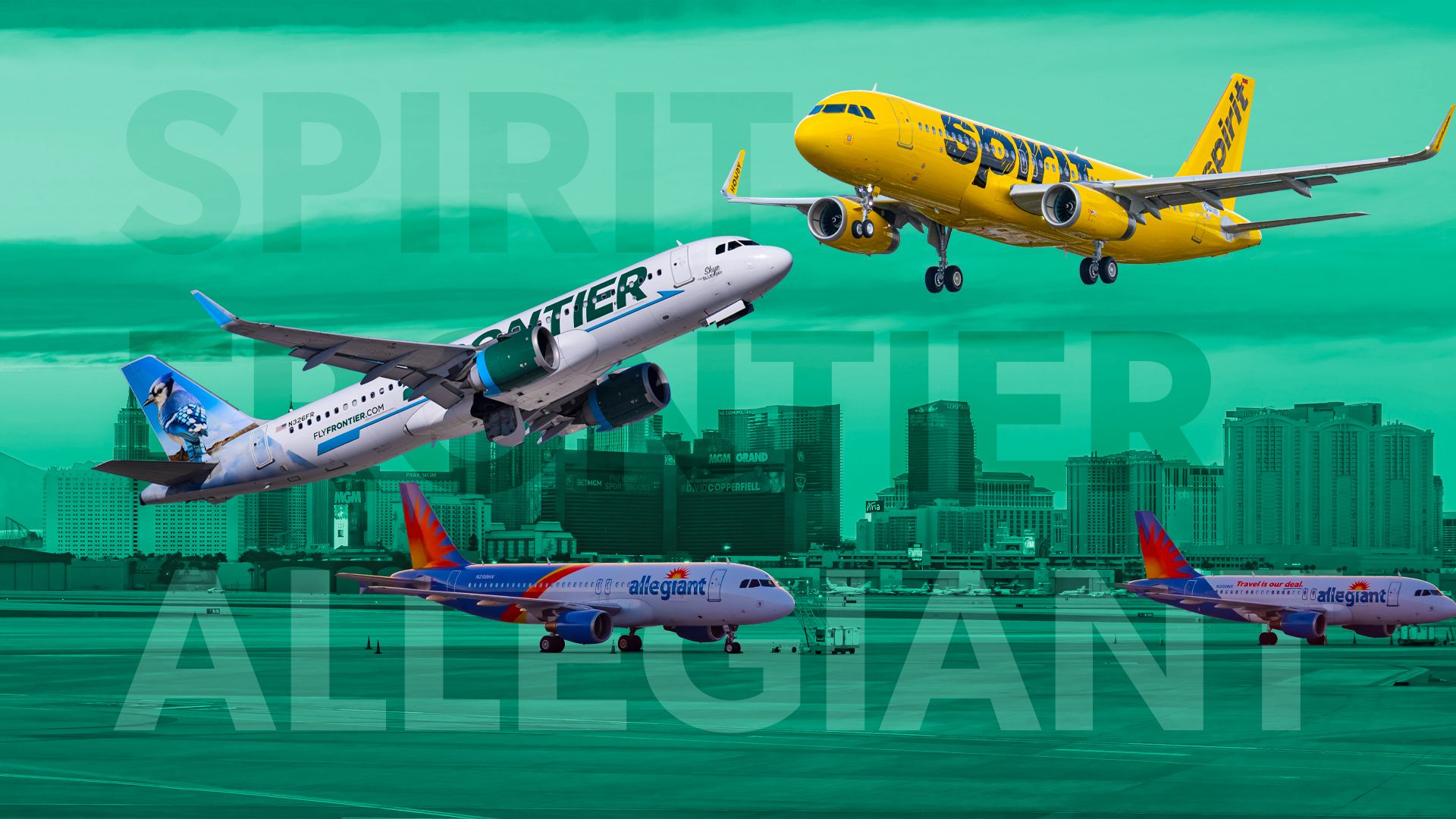 Allegiant Vs.精神対フロンティア：アドオンに対して最も請求するアメリカの低コストのキャリアはどれですか？