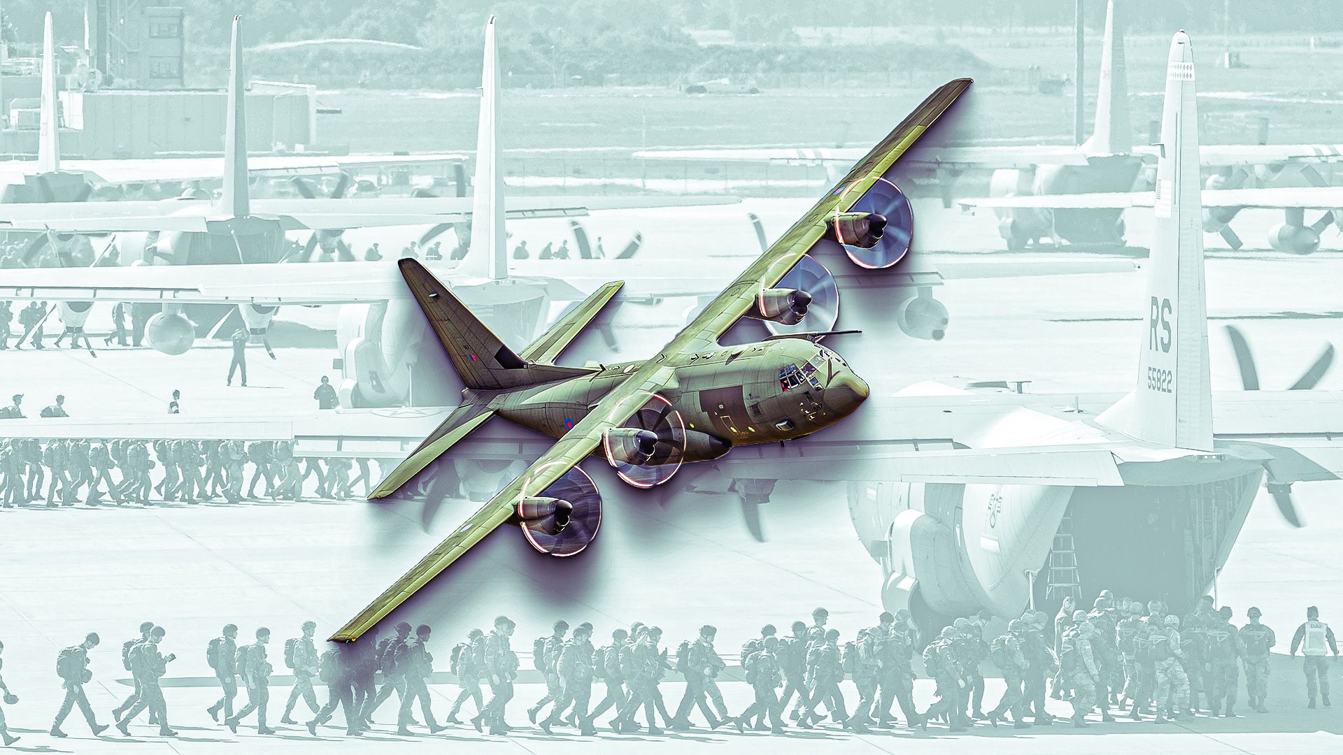 C-130 Hercules航空機はいくつ建てられましたか？